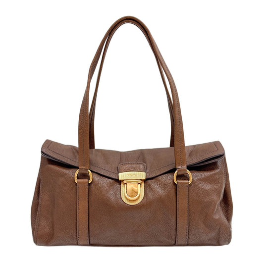 Brown Leather Shoulder Bag