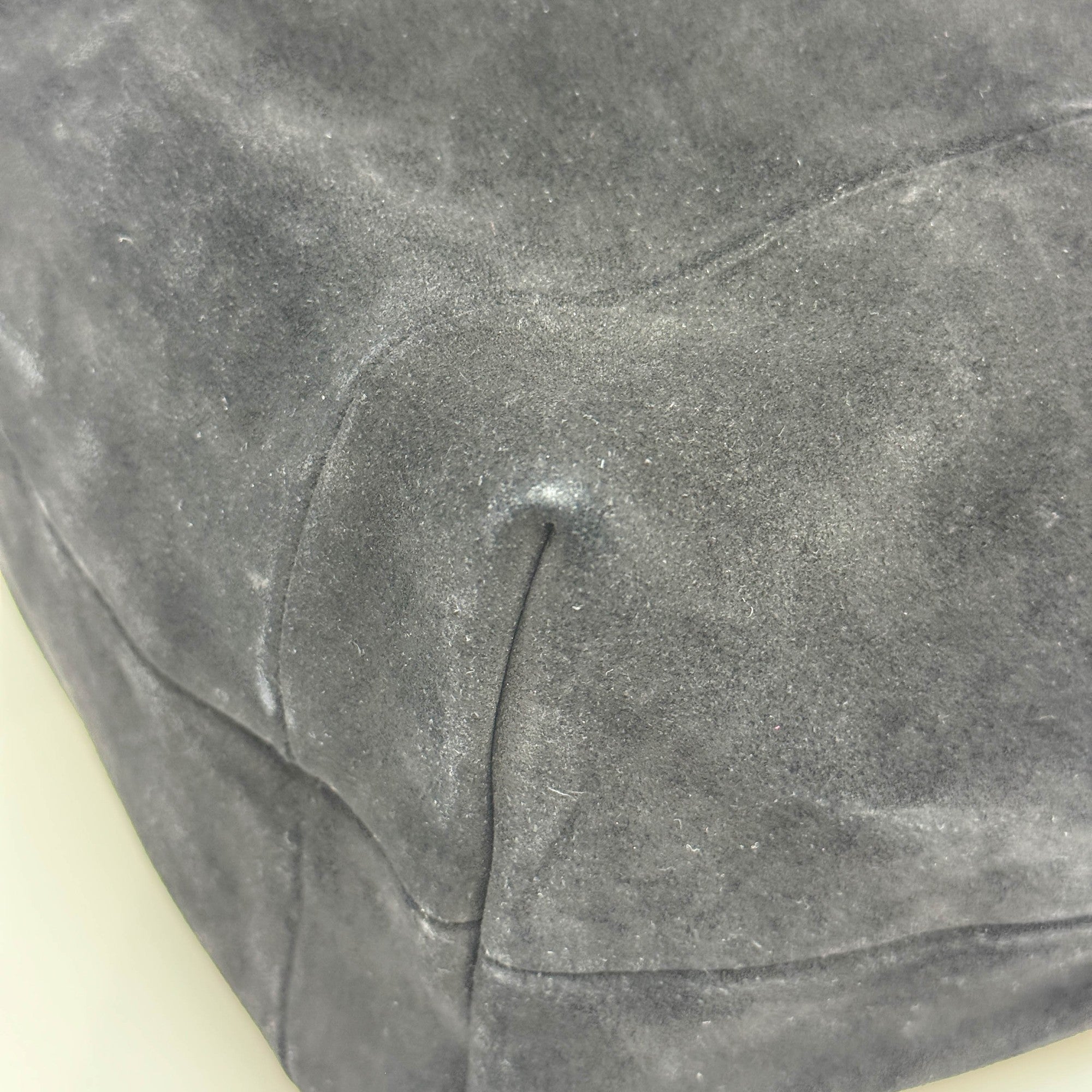 Black Suede Hobo Bag