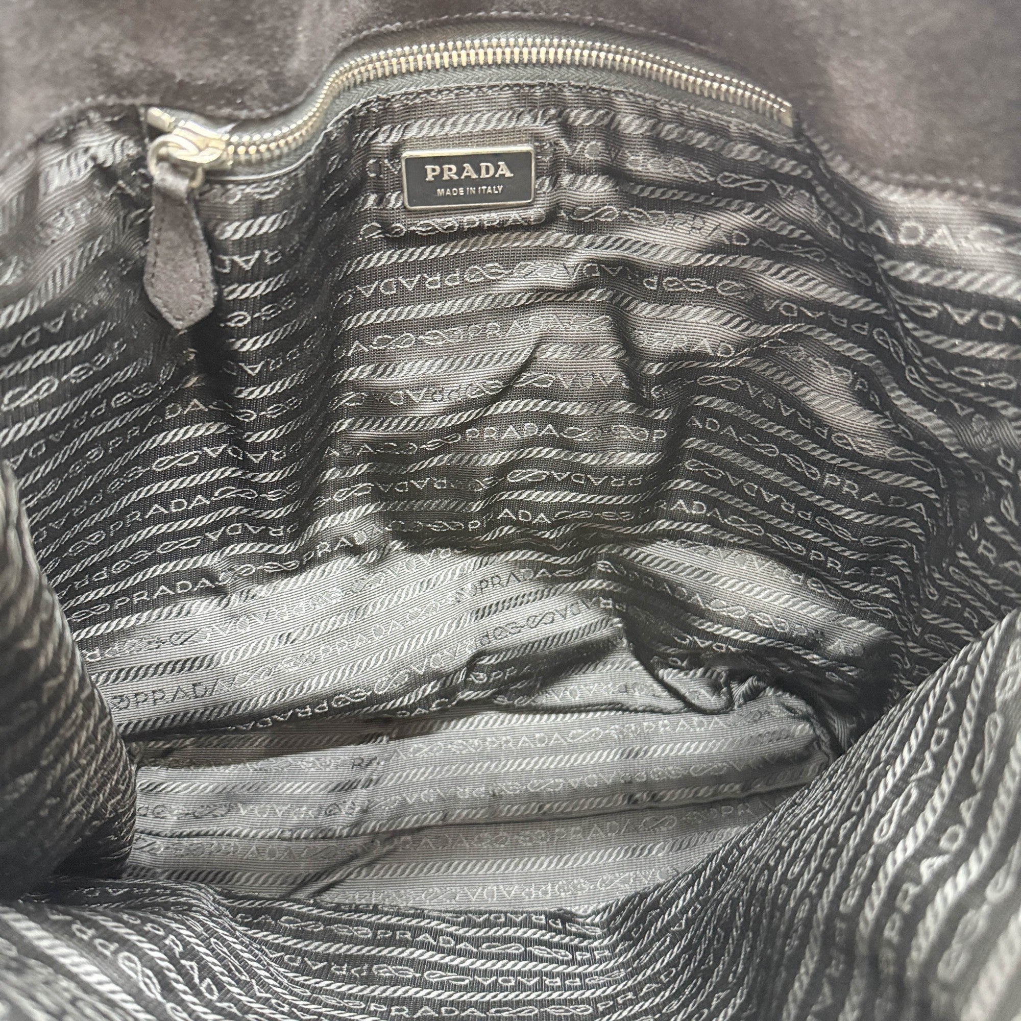 Black Suede Hobo Bag