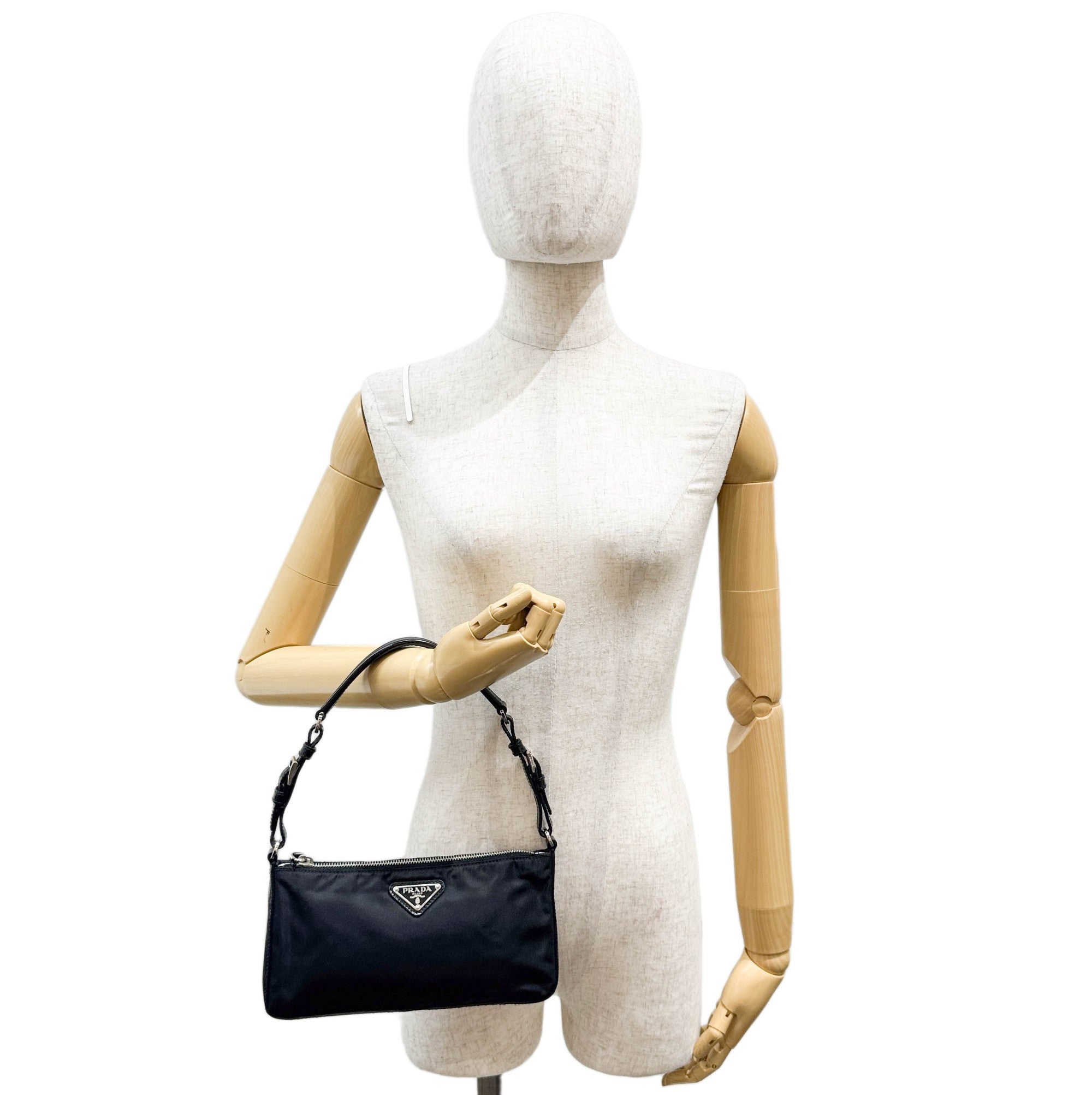 Black Nylon Shoulder Bag