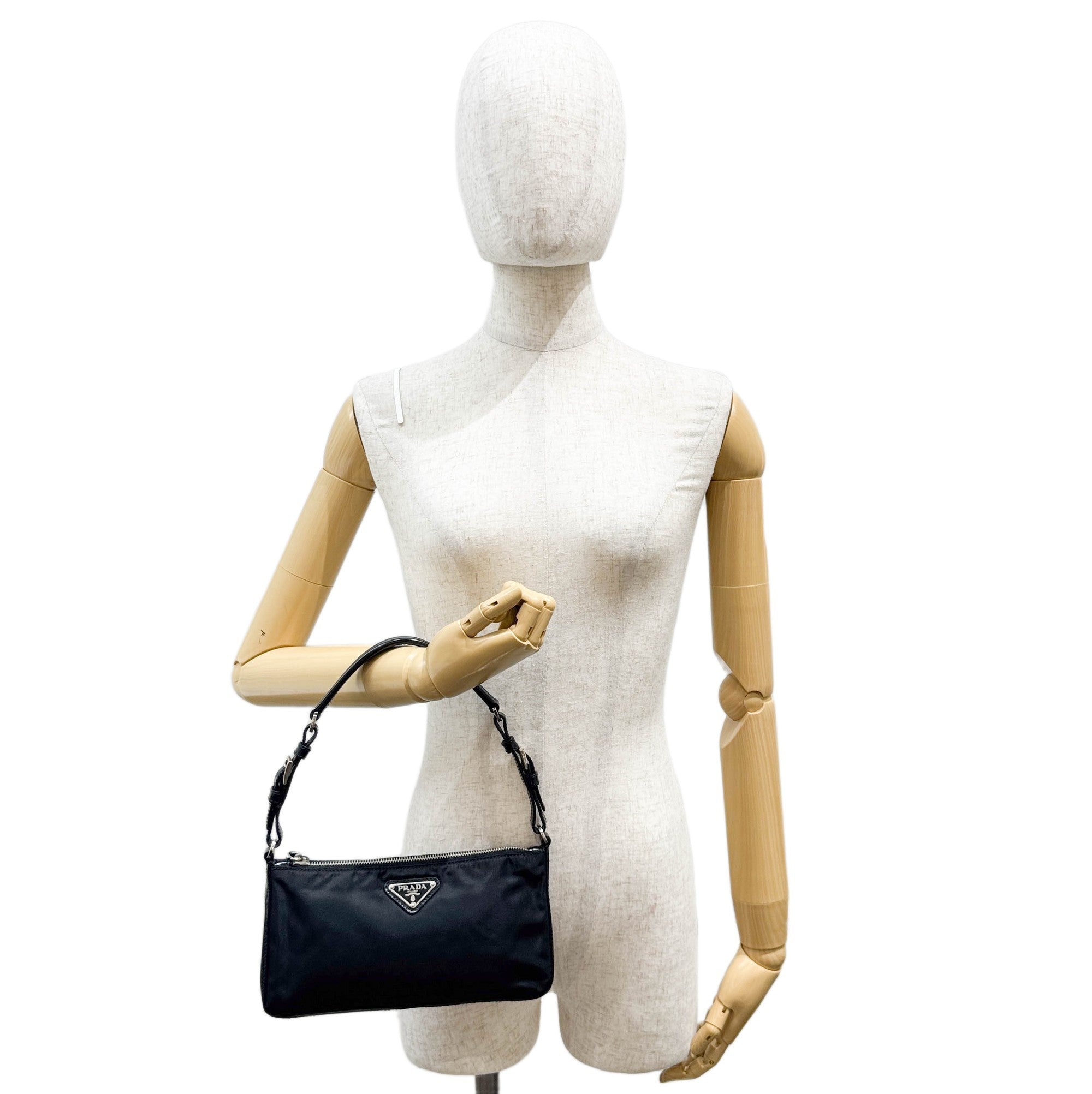 Black Nylon Shoulder Bag