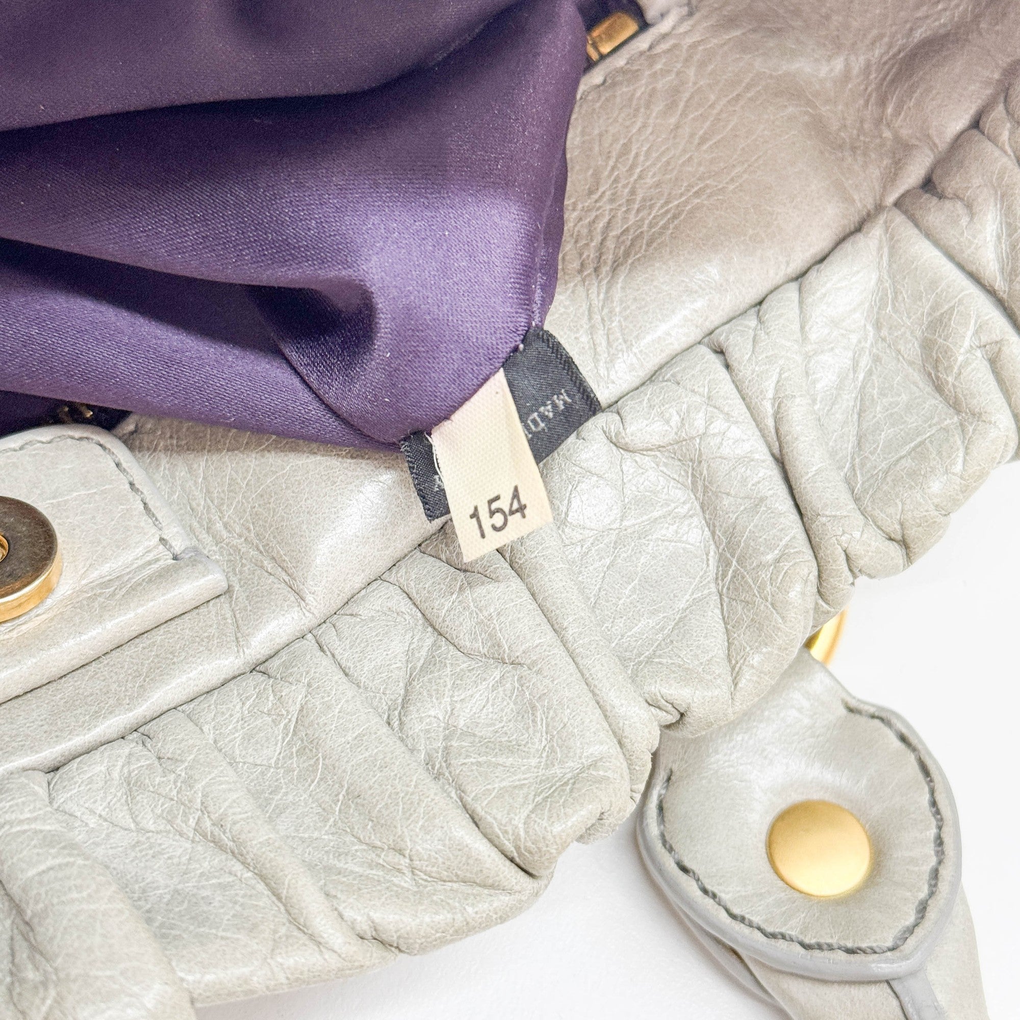 Vitello Light Sage Leather Two Way Bag