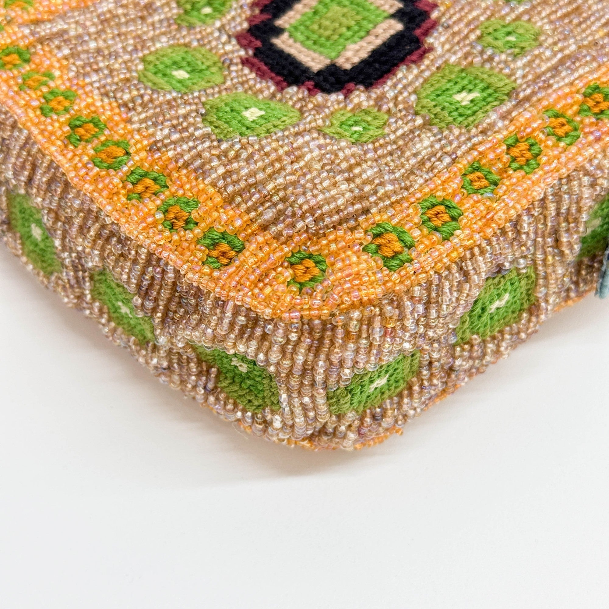 Baguette Multicolor Beaded Shoulder Bag