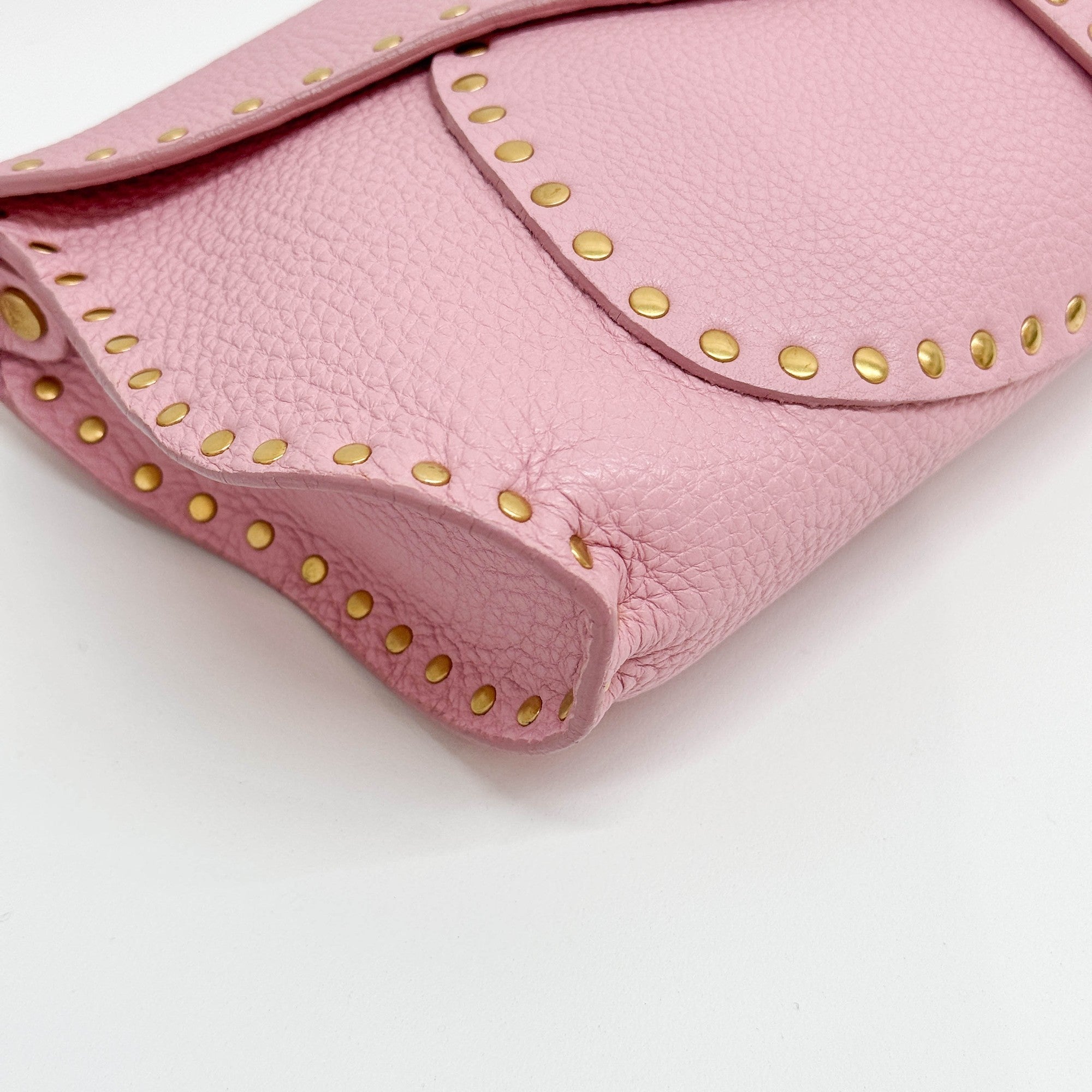 Poulbot Pink Leather Shoulder Bag