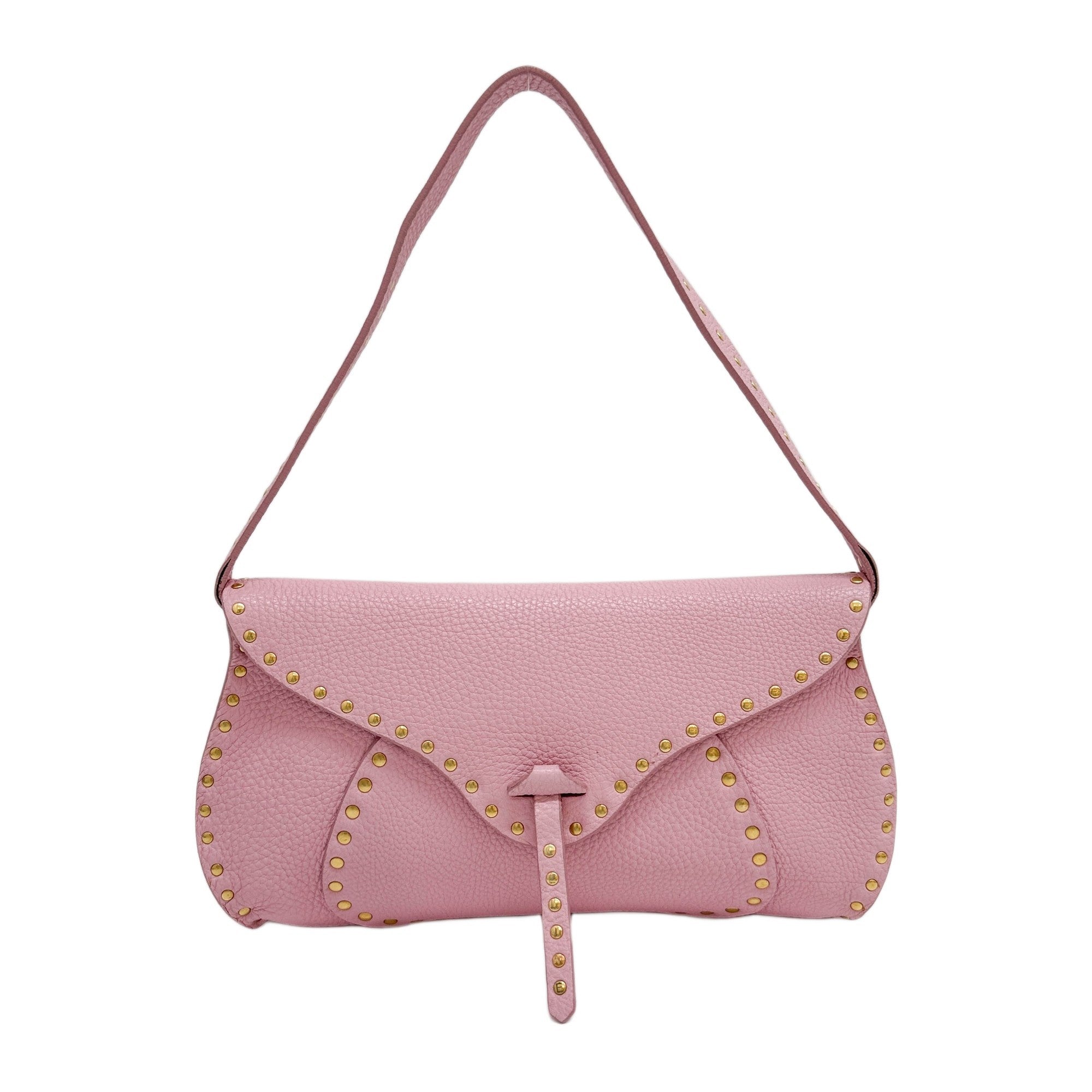 Poulbot Pink Leather Shoulder Bag