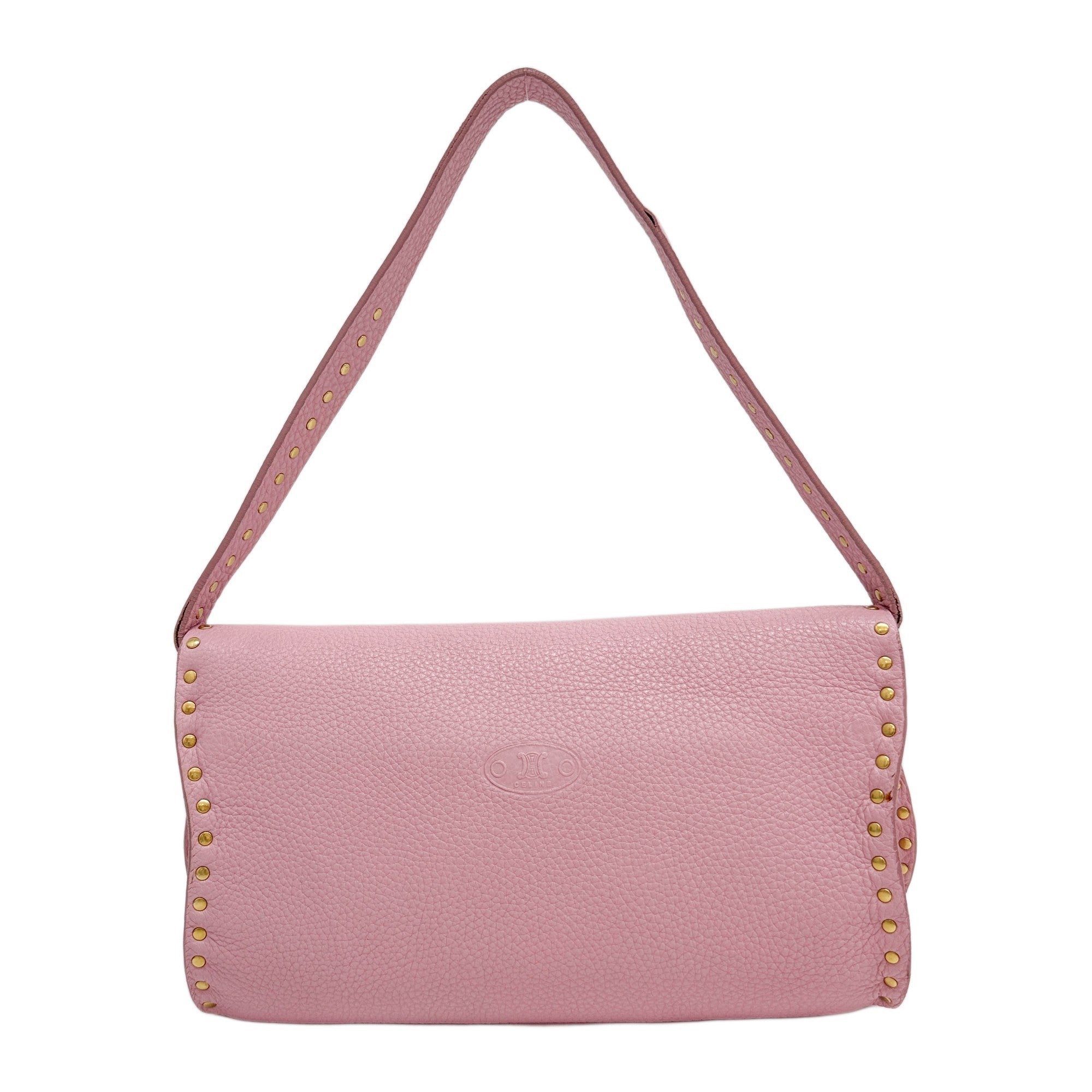 Poulbot Pink Leather Shoulder Bag