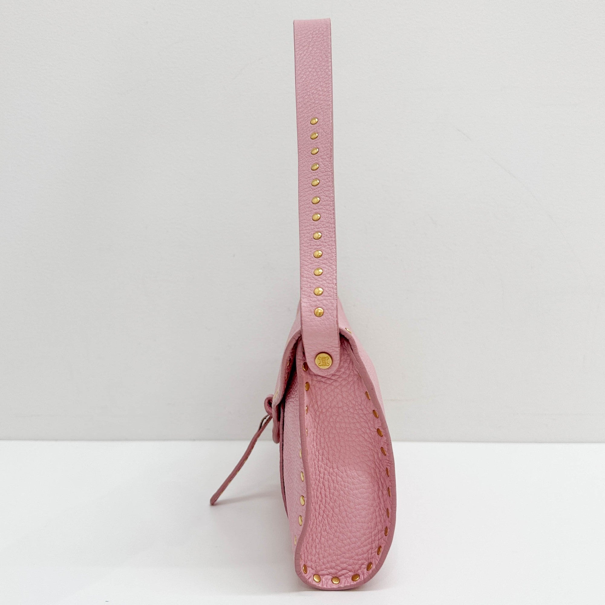 Poulbot Pink Leather Shoulder Bag