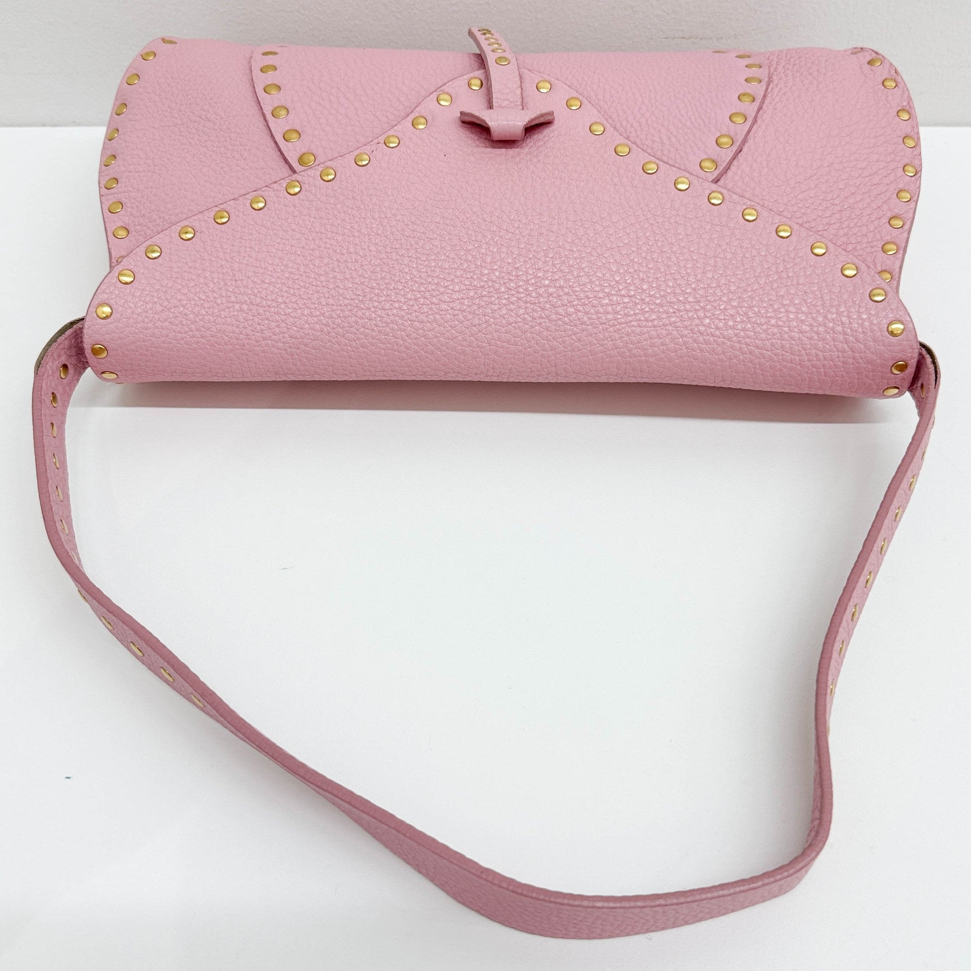Poulbot Pink Leather Shoulder Bag