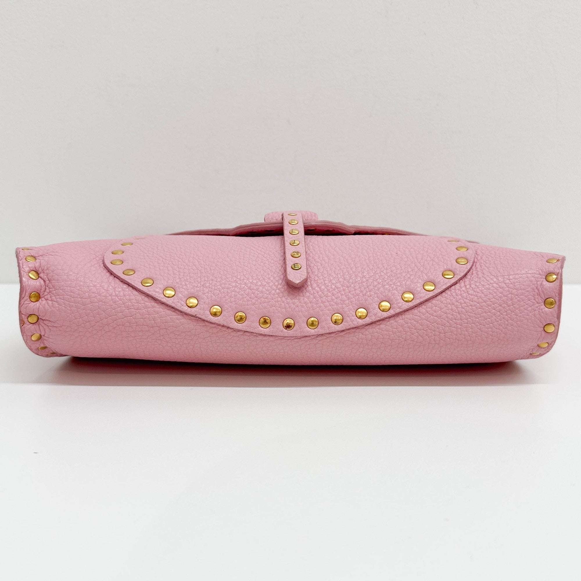 Poulbot Pink Leather Shoulder Bag