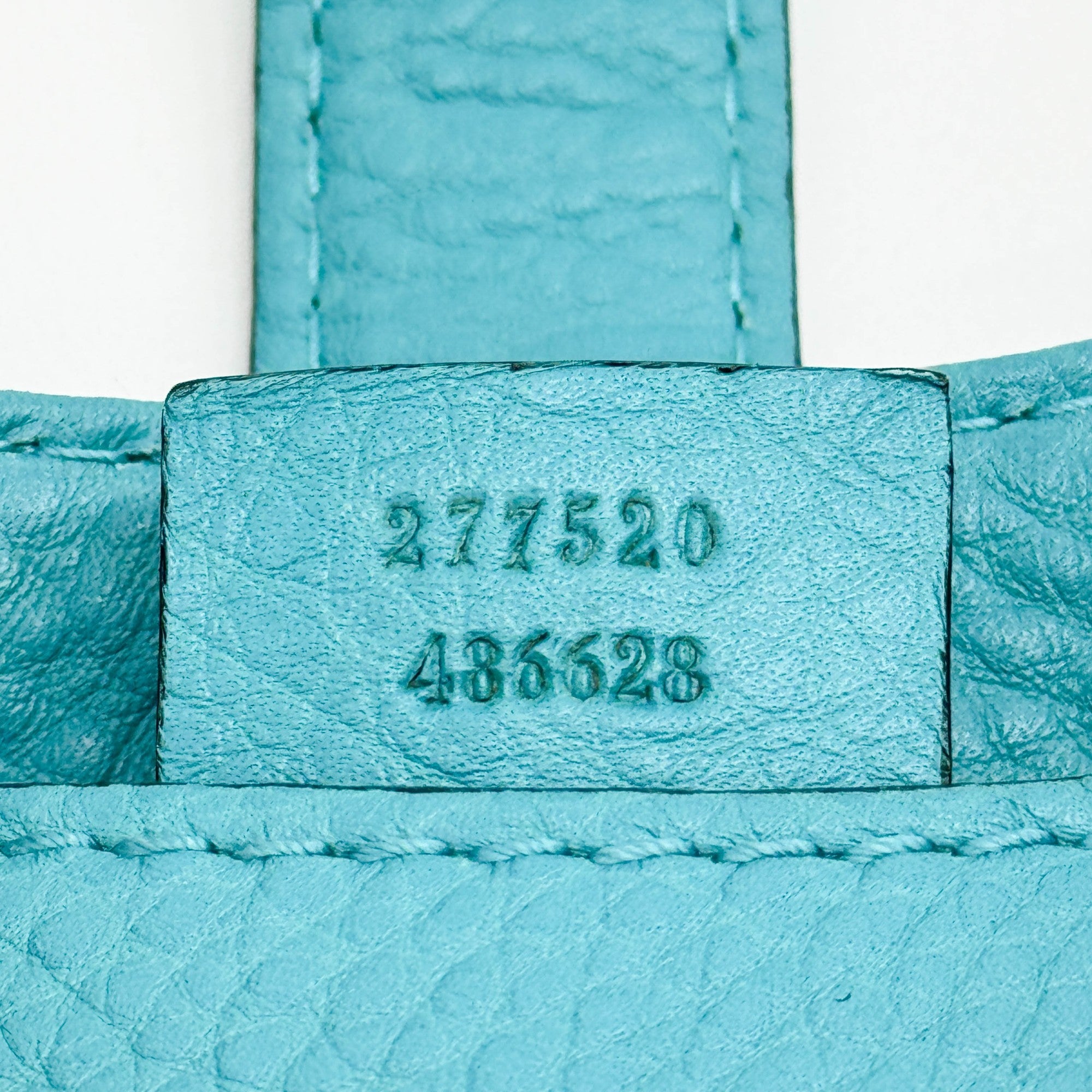 Jackie Turquoise Leather Shouler Bag