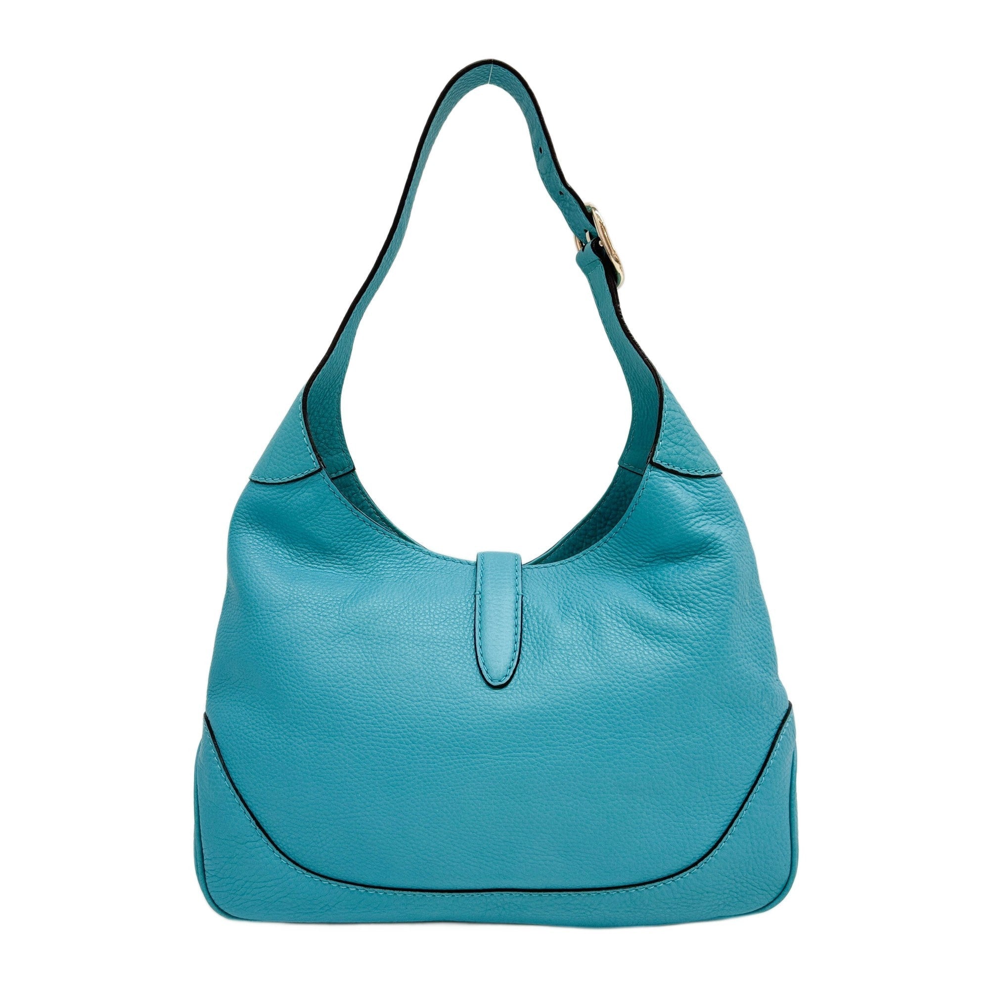 Jackie Turquoise Leather Shouler Bag