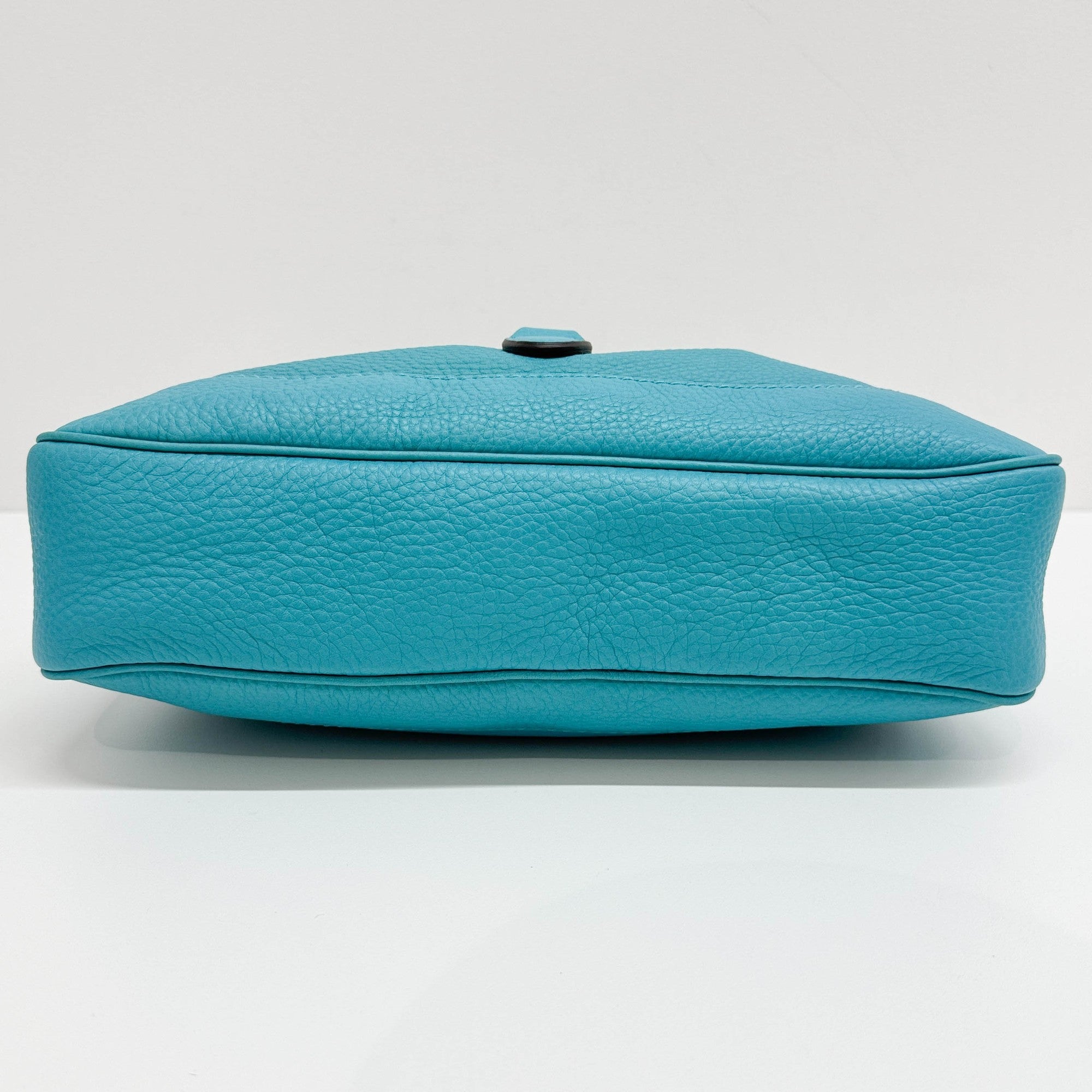 Jackie Turquoise Leather Shouler Bag