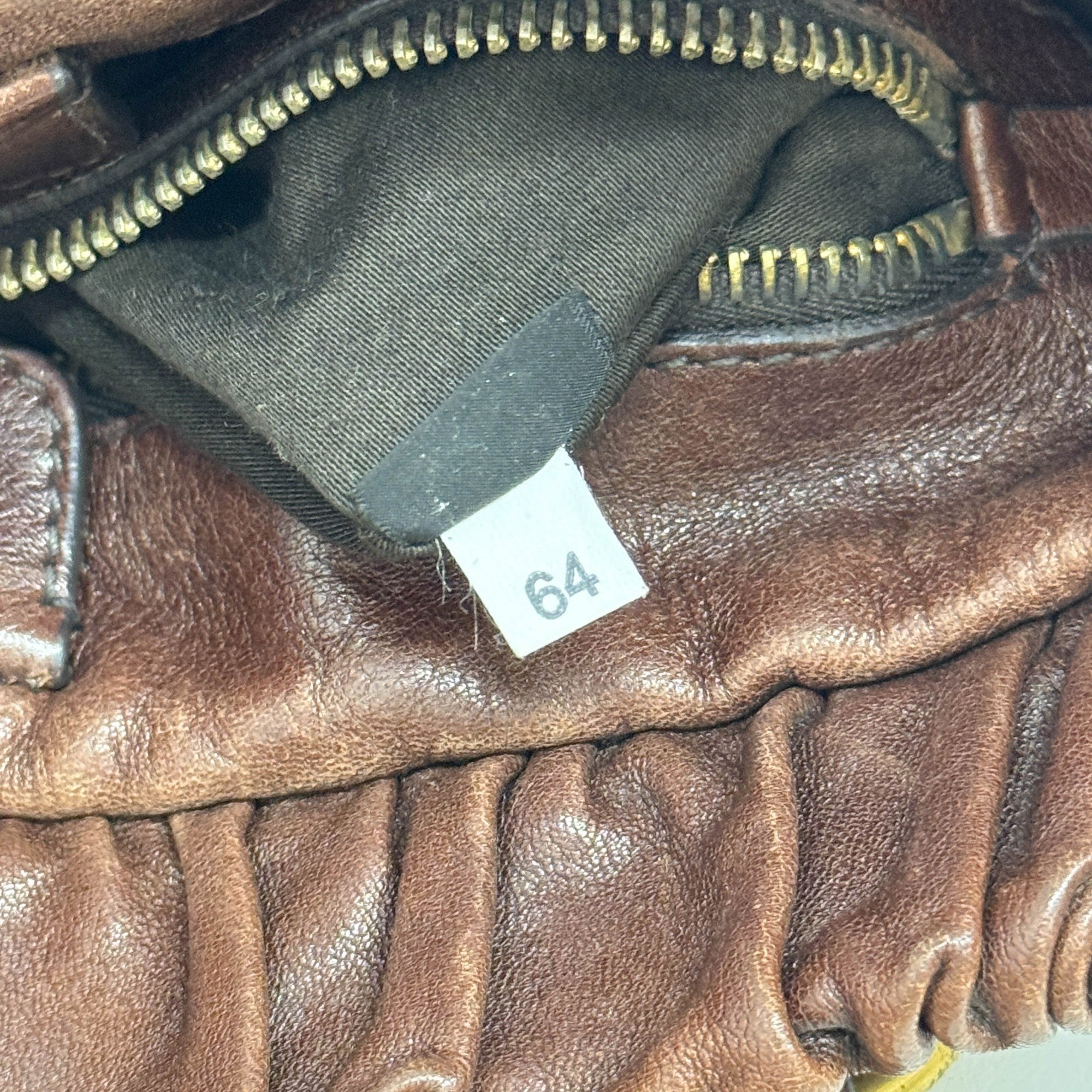 Vitello Brown Leather Two Way Bag