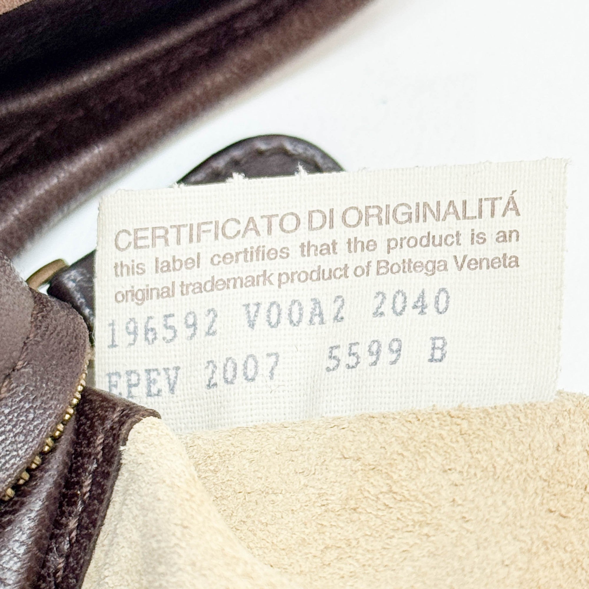 Intrecciato Brown Leather Hobo Bag