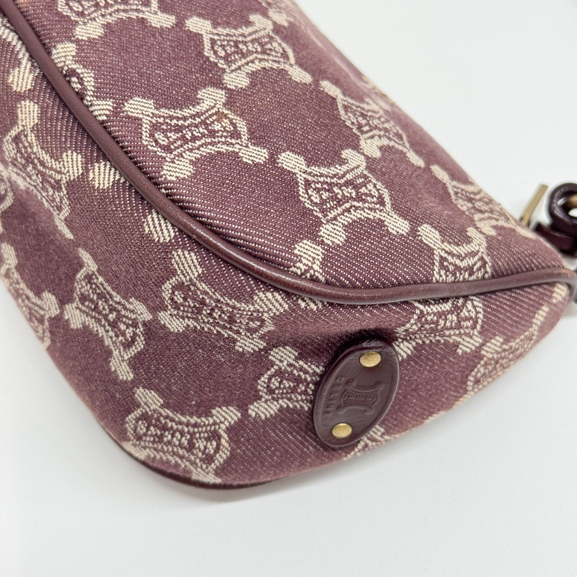 Bordeaux Macadam Denim Shoulder Bag
