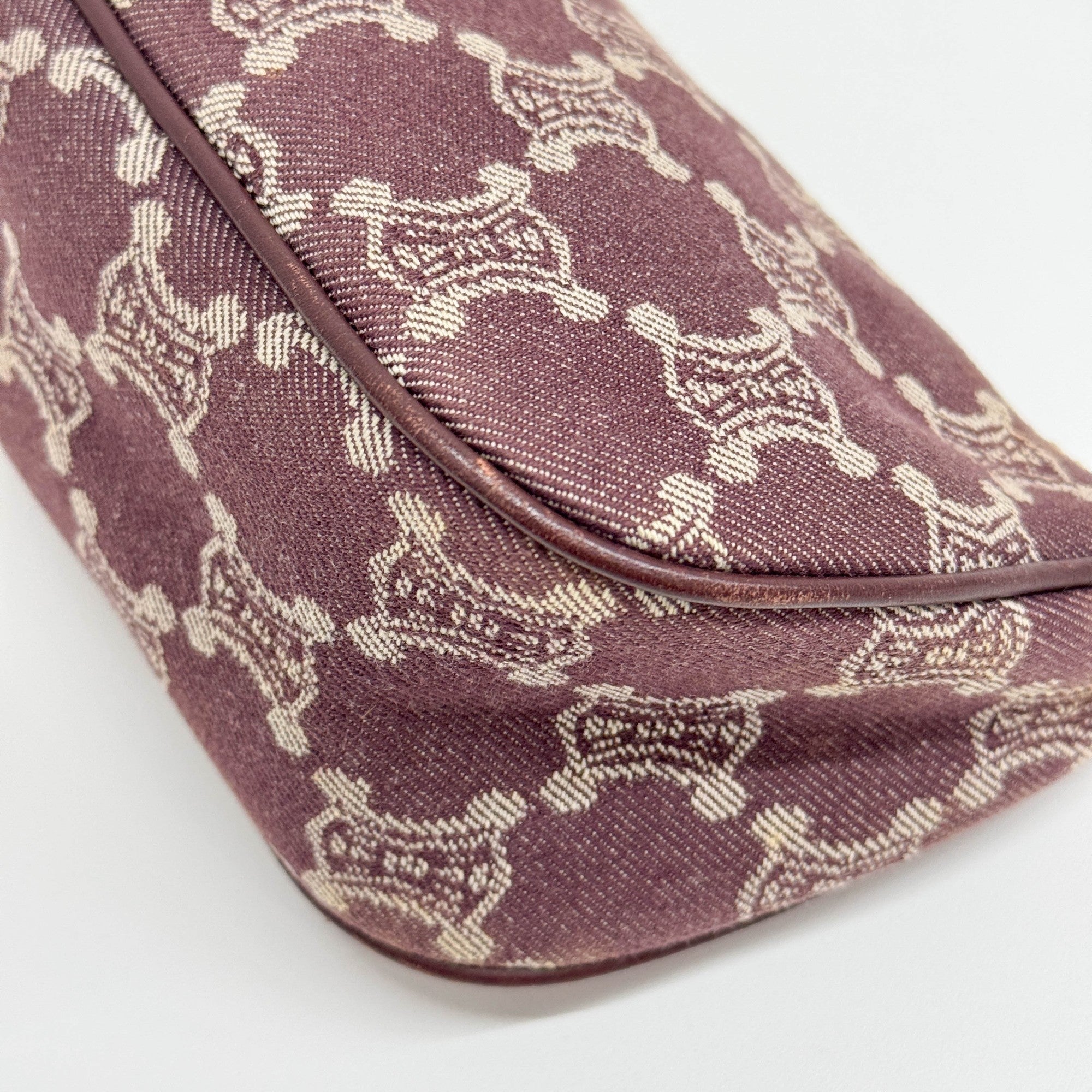 Bordeaux Macadam Denim Shoulder Bag