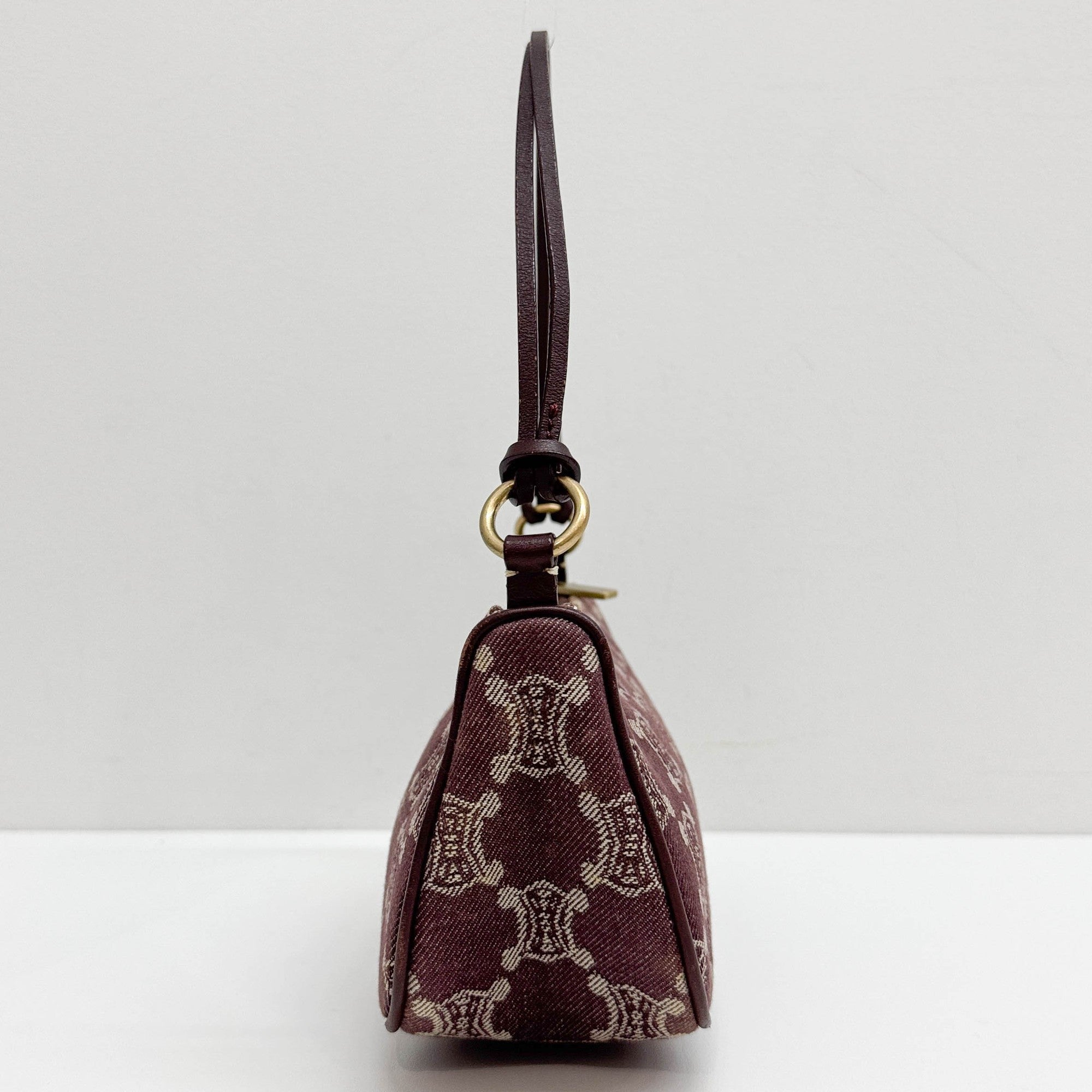 Bordeaux Macadam Denim Shoulder Bag