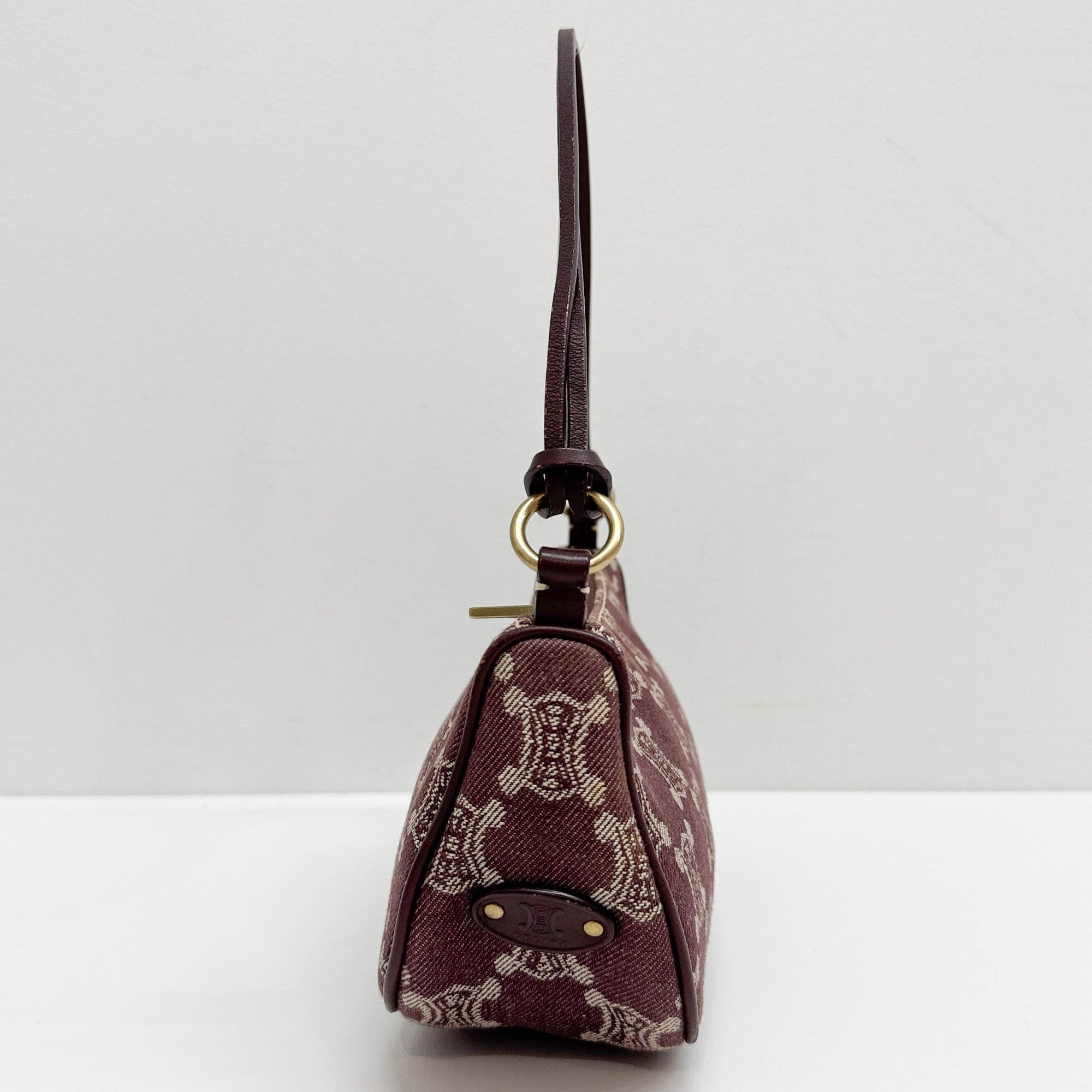 Bordeaux Macadam Denim Shoulder Bag