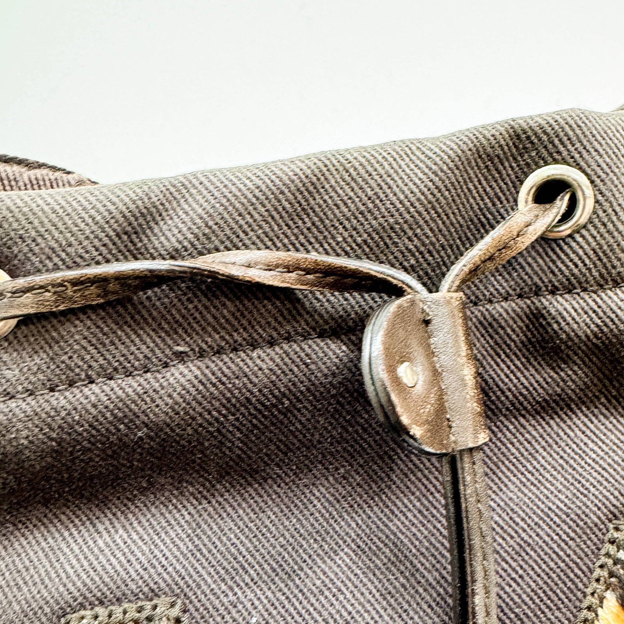 Kahala Deep Brown Cotton Tote Bag