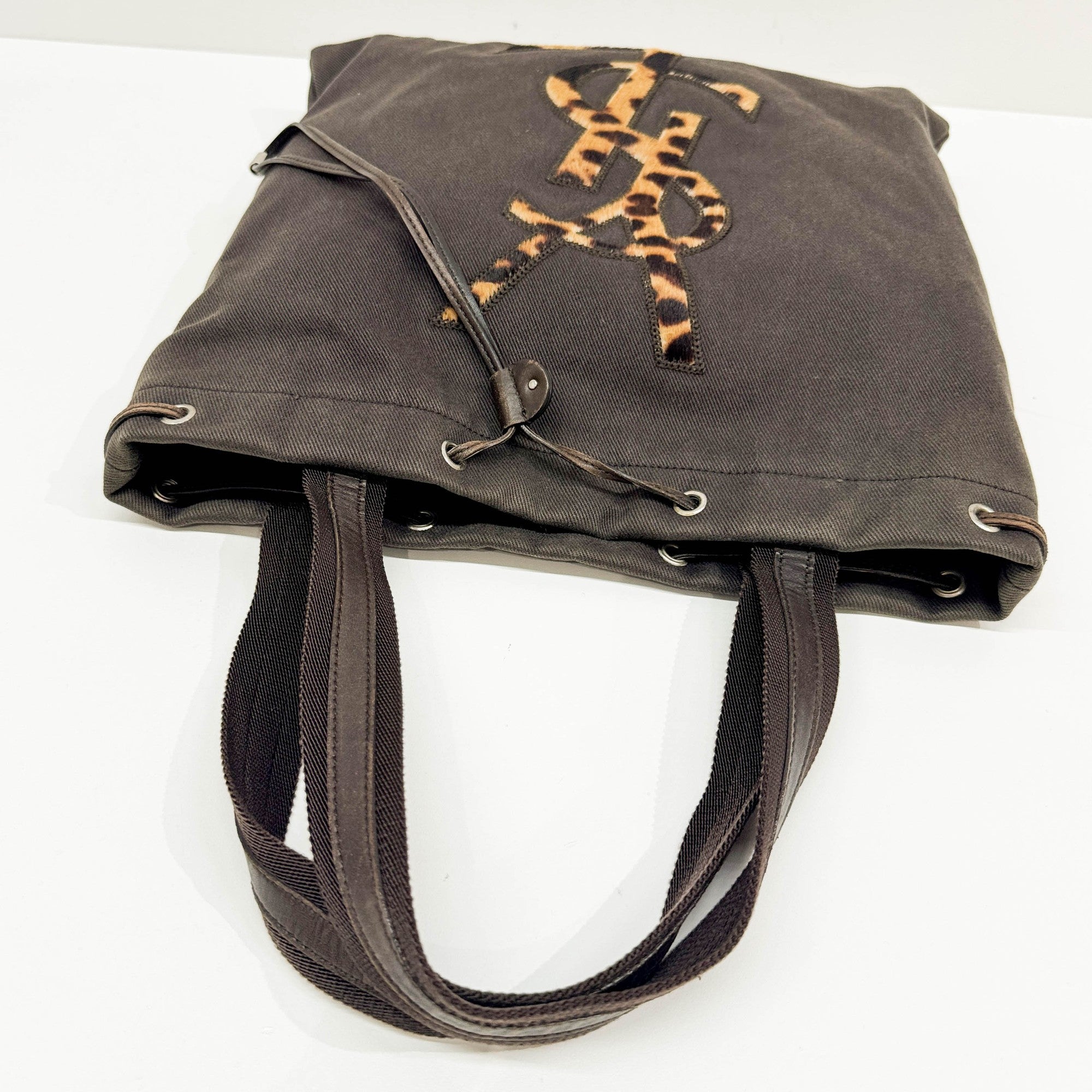 Kahala Deep Brown Cotton Tote Bag