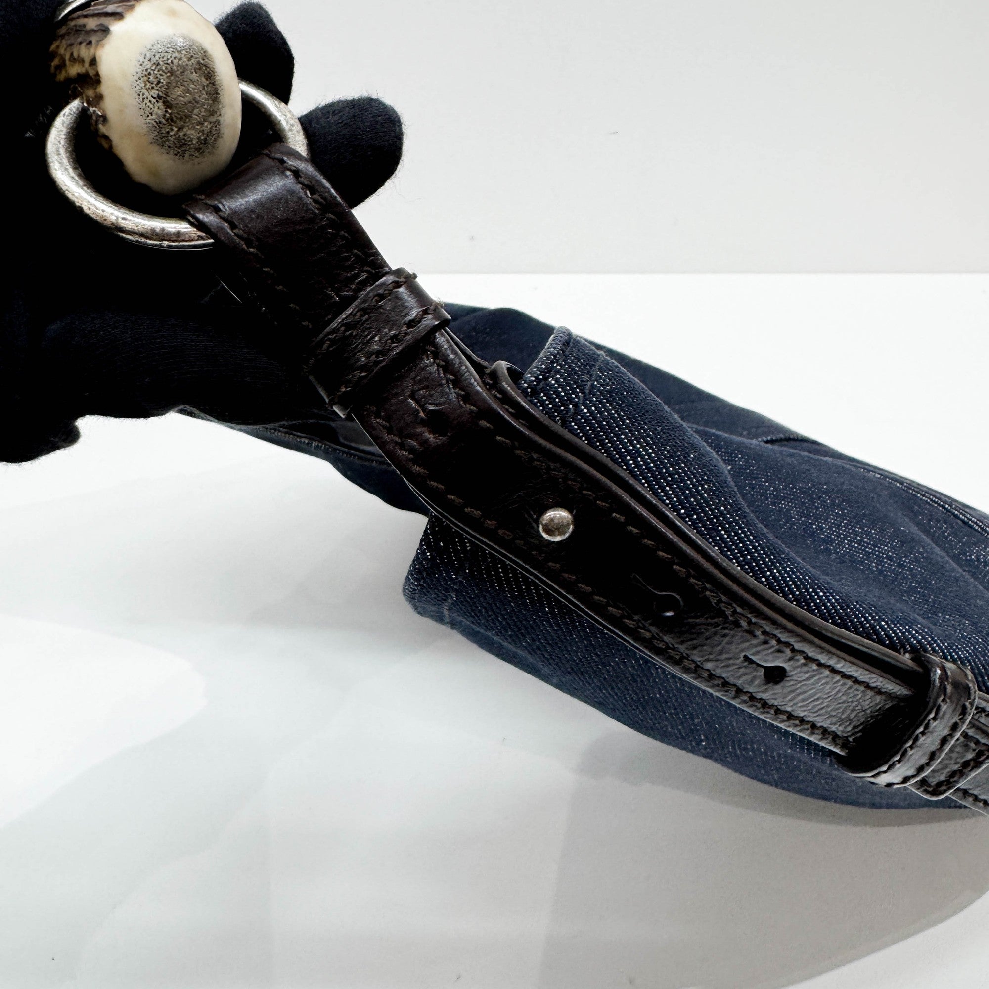 Mombasa Blue Denim Shoulder Bag