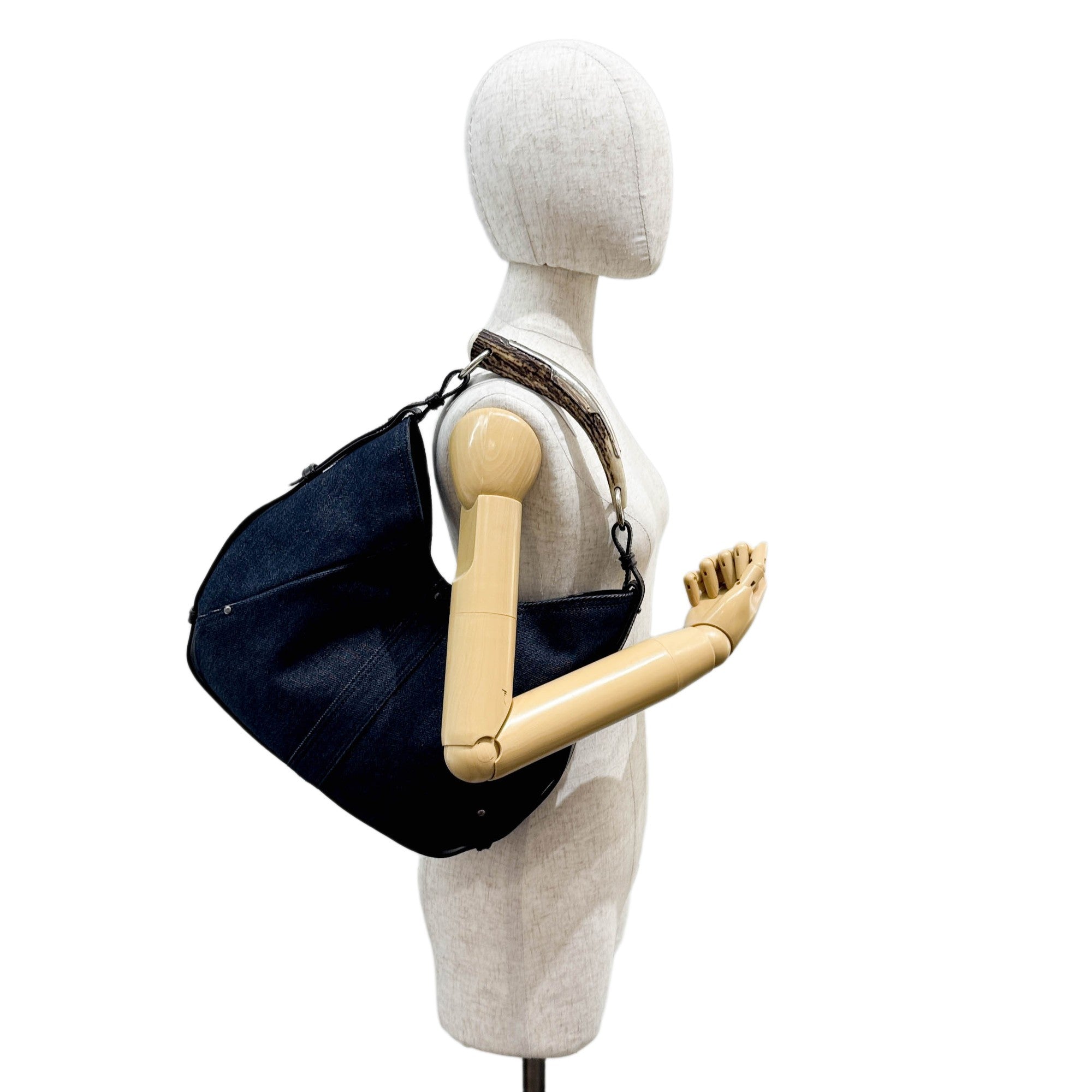 Mombasa Blue Denim Shoulder Bag