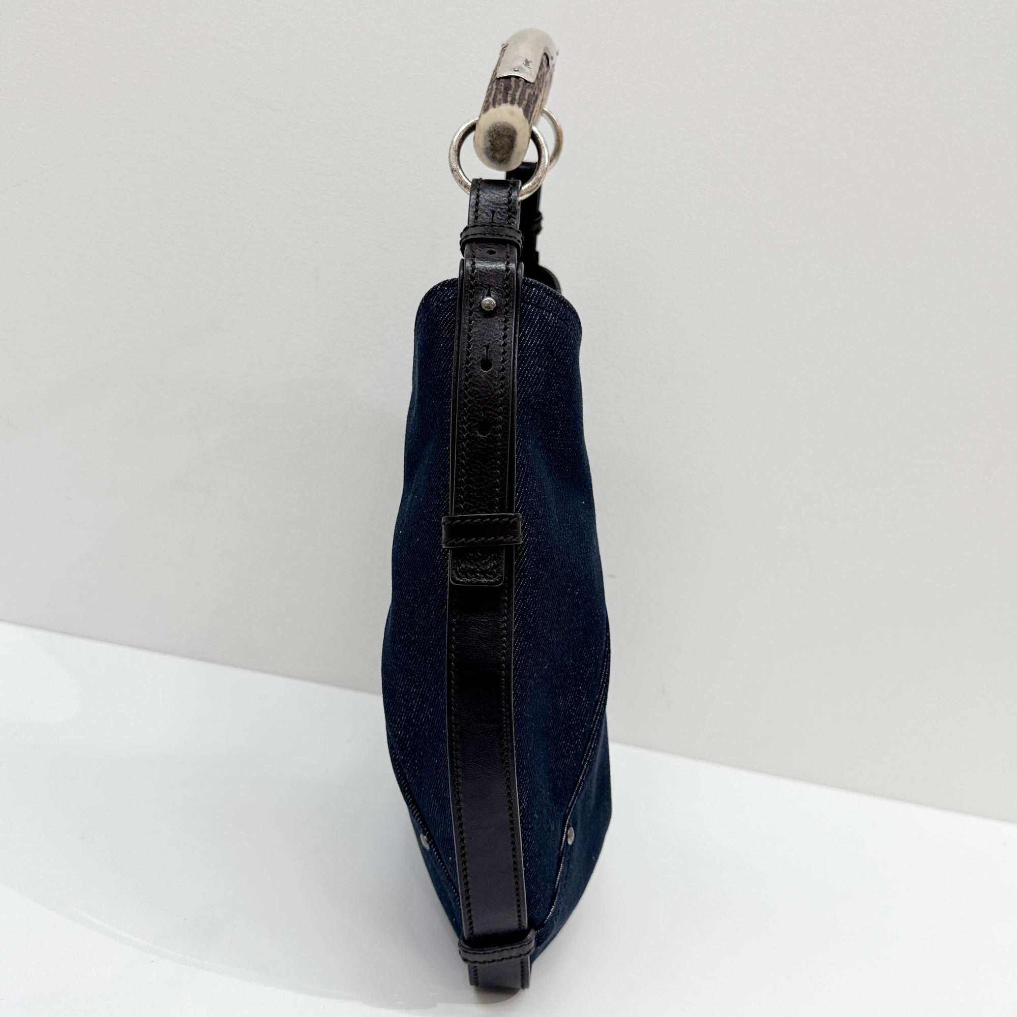 Mombasa Blue Denim Shoulder Bag