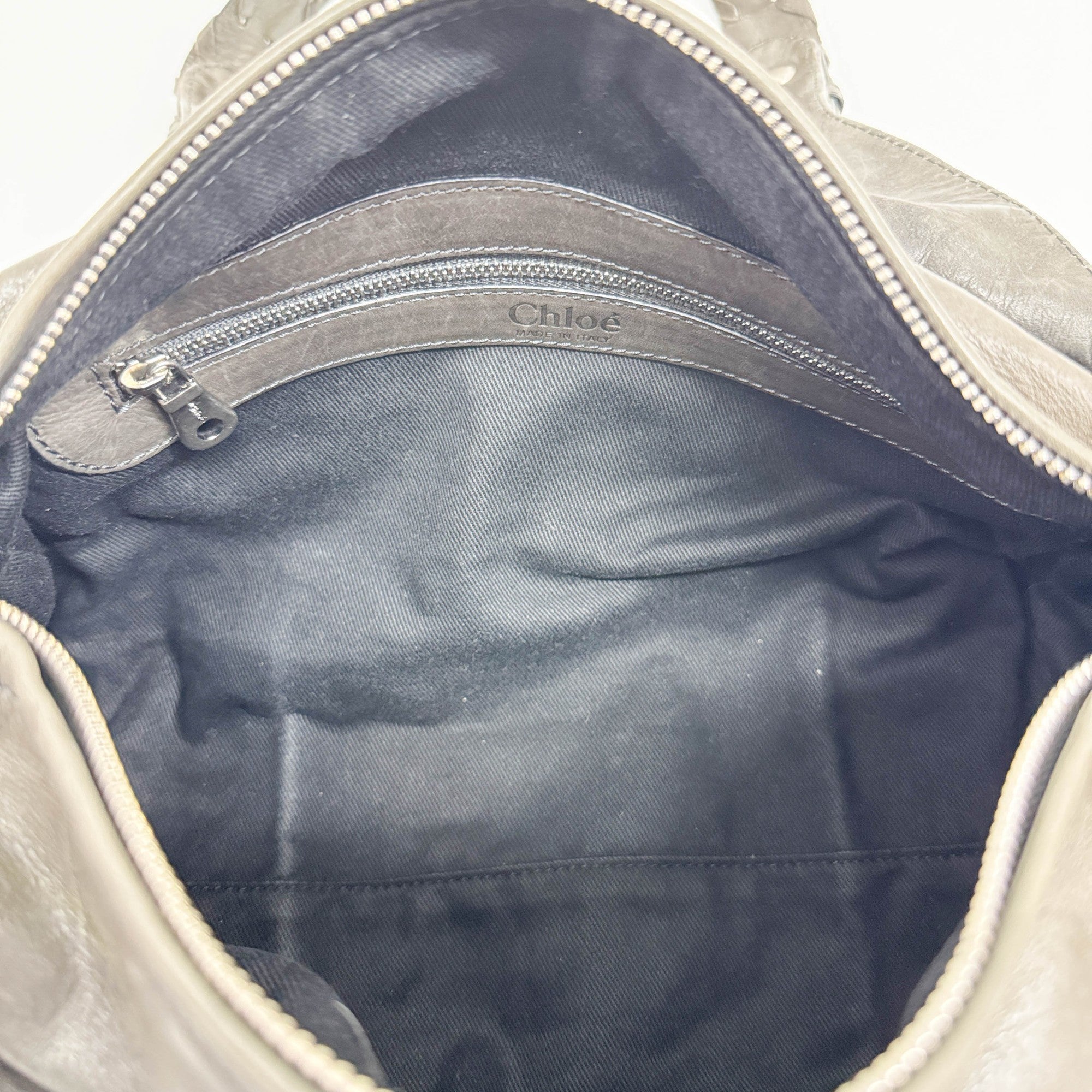 Silverado Purple & Brown Python Embossed Leather Shoulder Bag