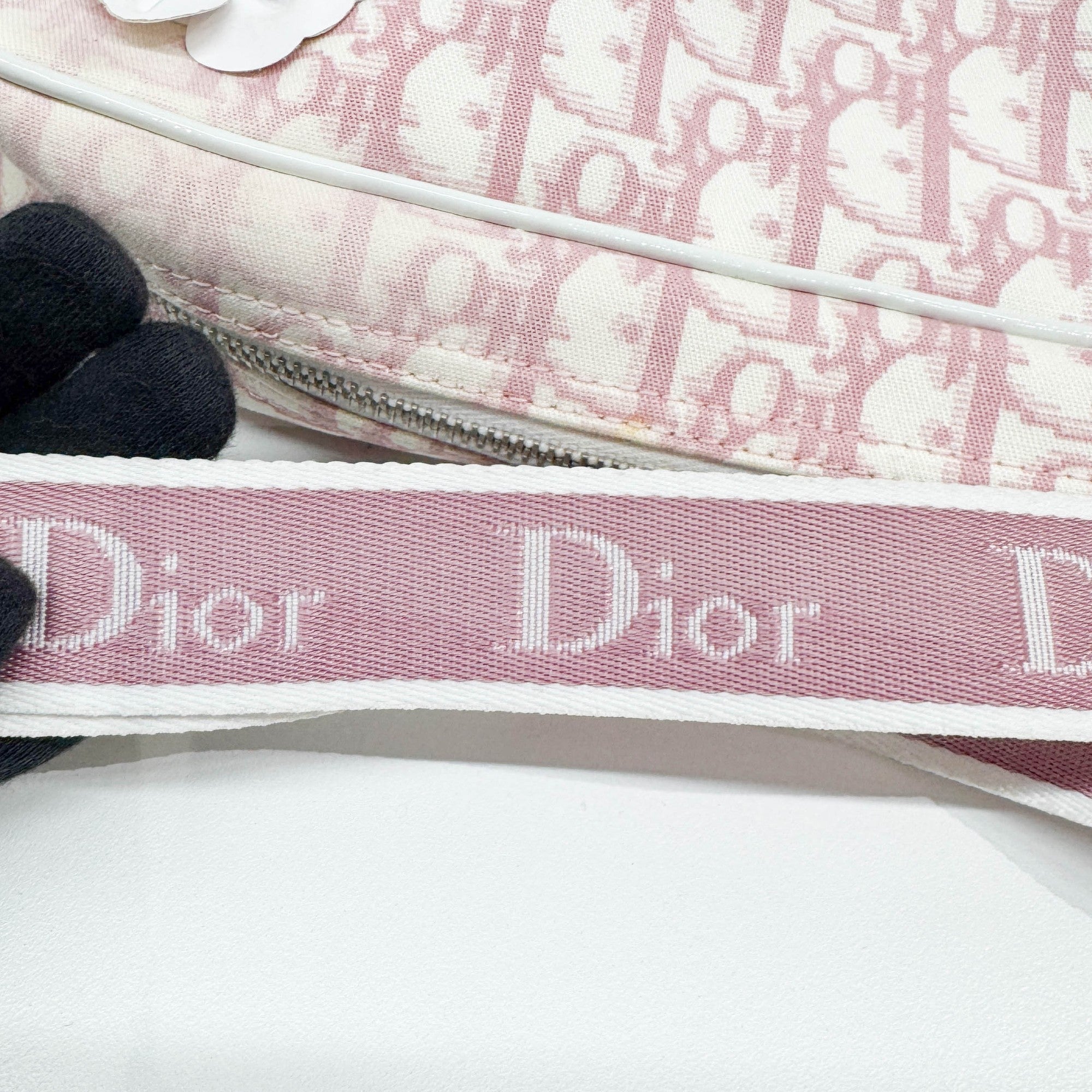 Pink Trotter Canvas Shoulder Bag