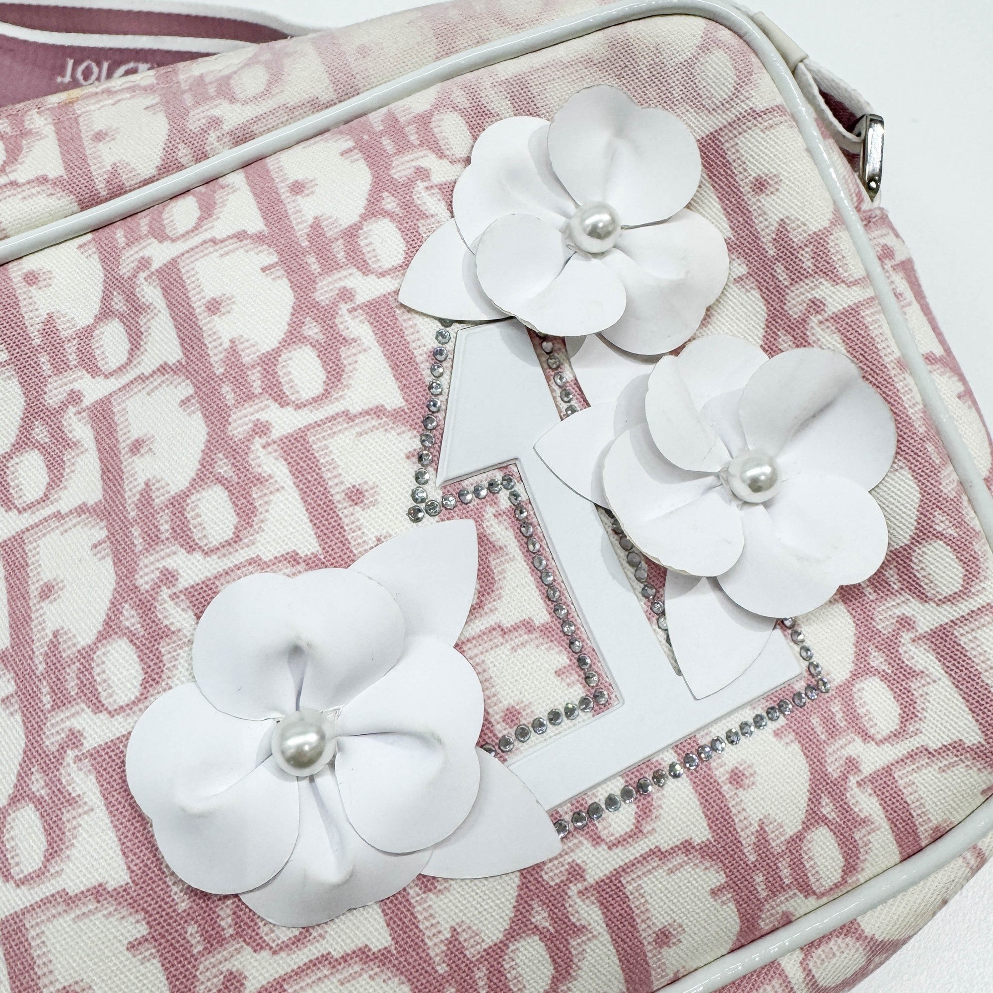 Pink Trotter Canvas Shoulder Bag