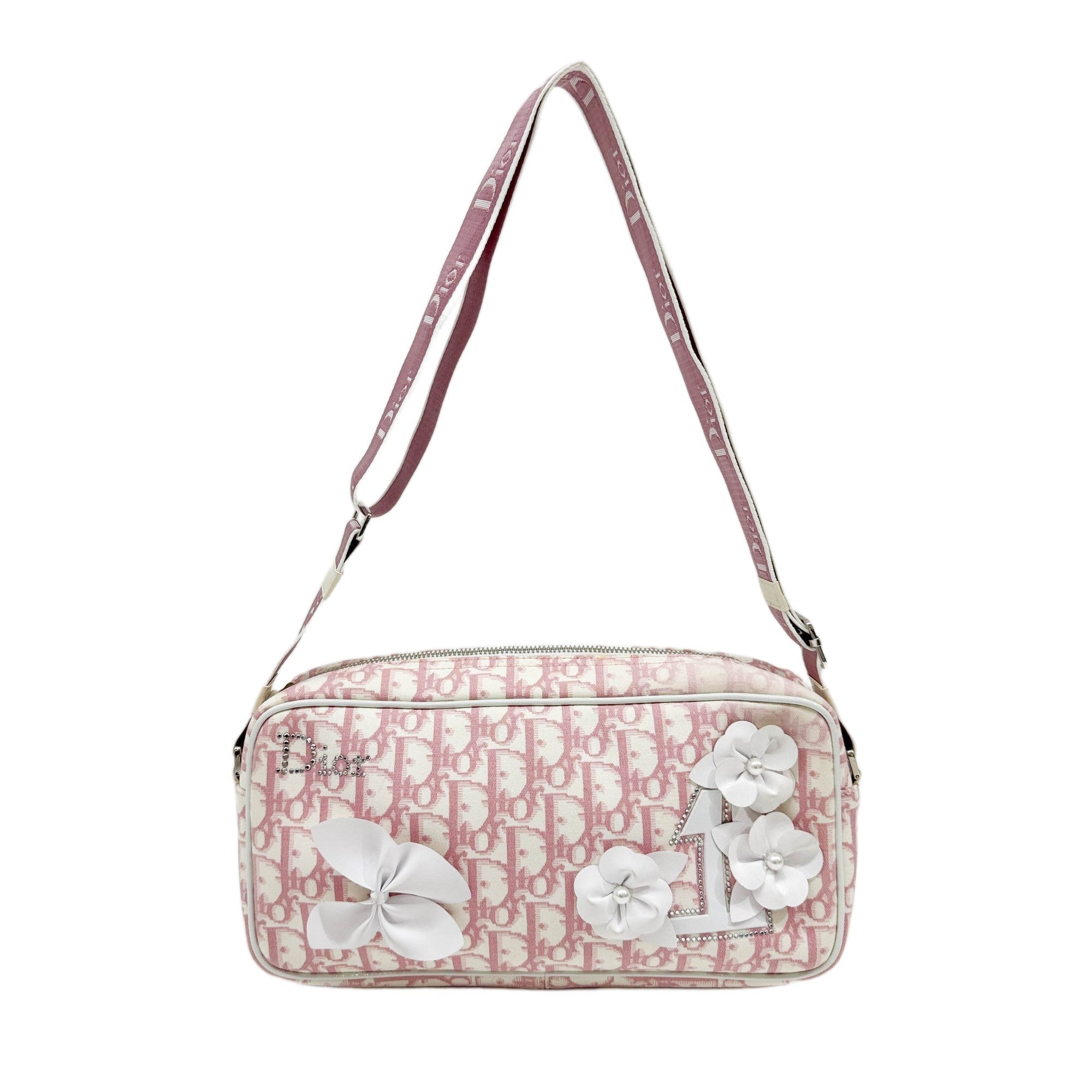 Pink Trotter Canvas Shoulder Bag