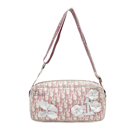 Pink Trotter Canvas Shoulder Bag