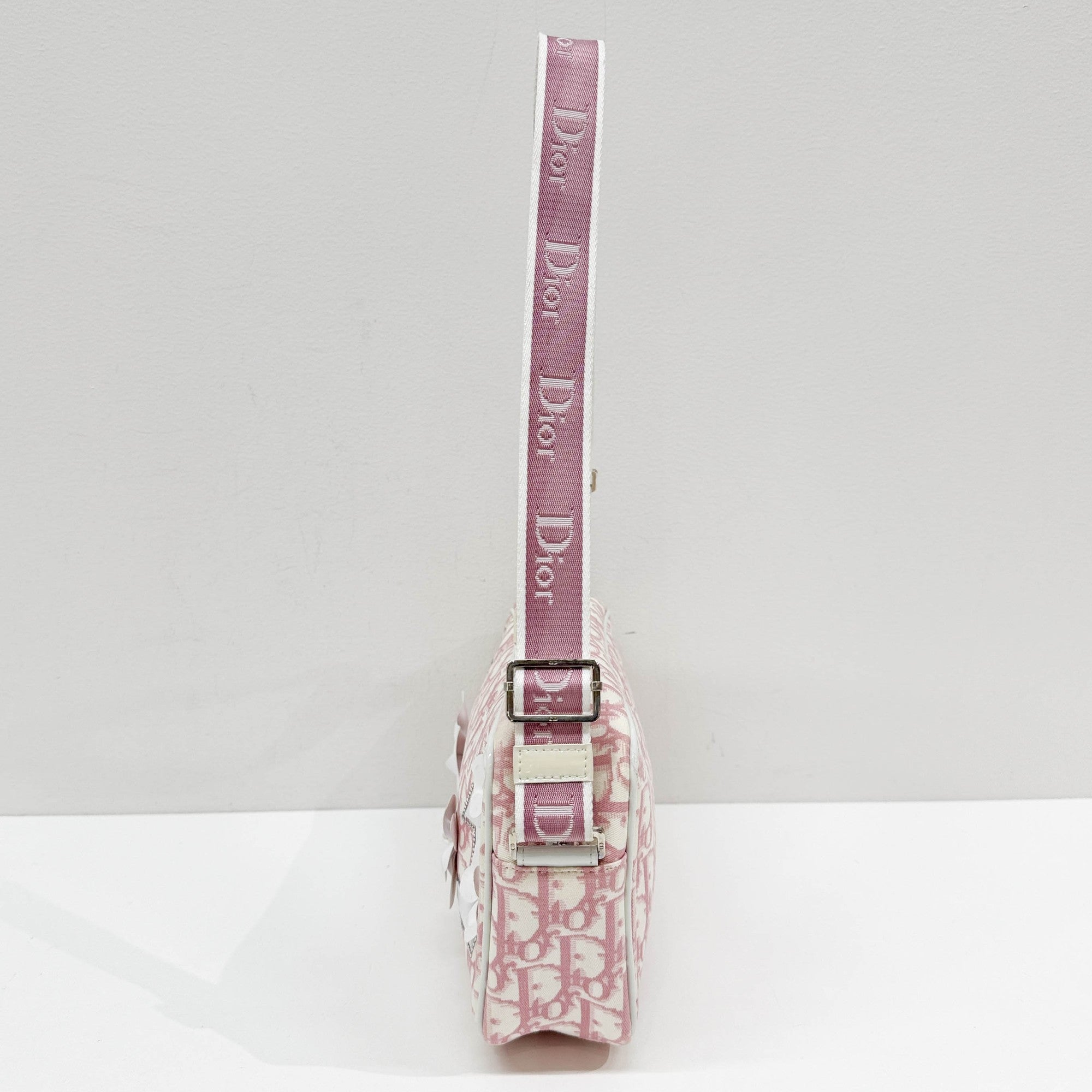 Pink Trotter Canvas Shoulder Bag