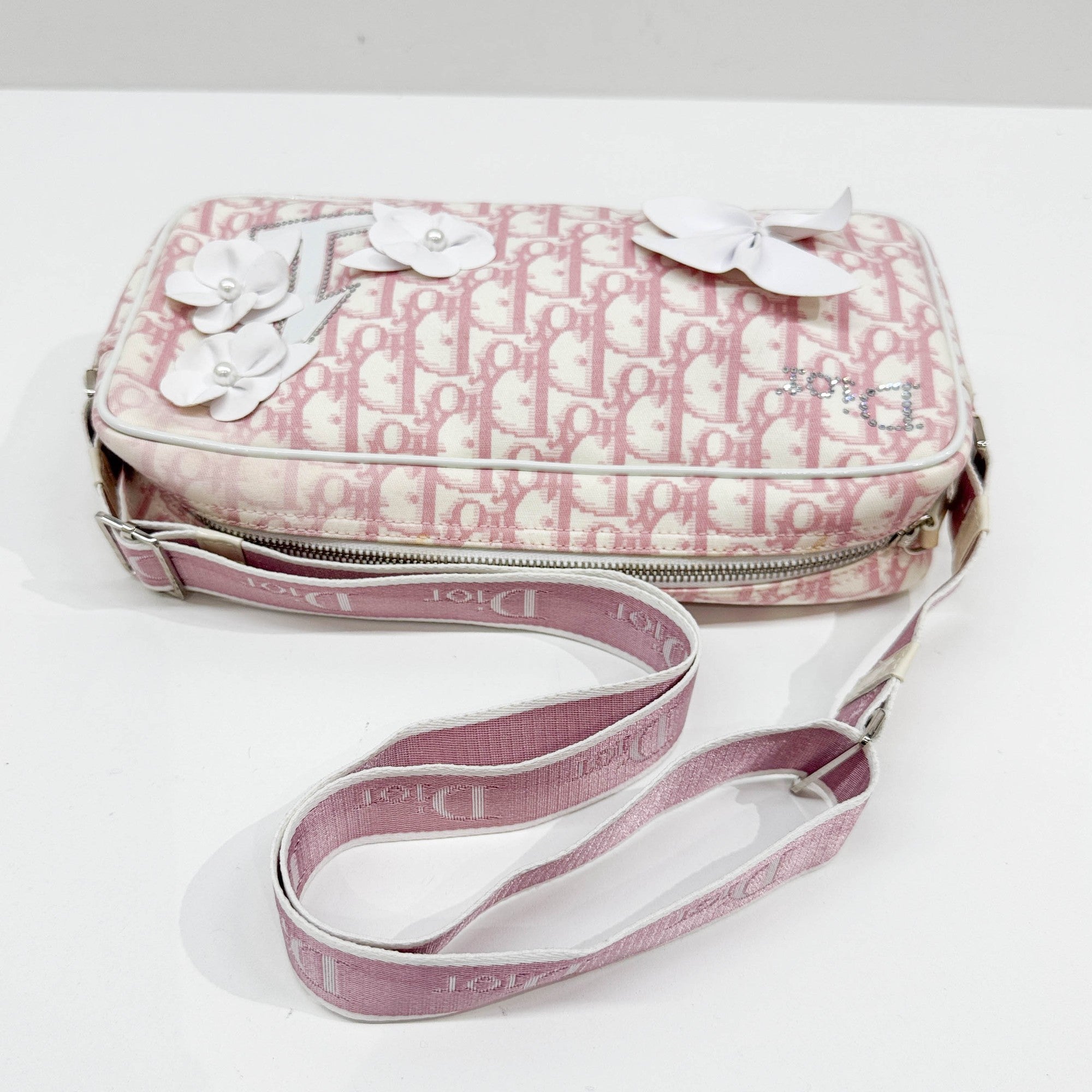 Pink Trotter Canvas Shoulder Bag