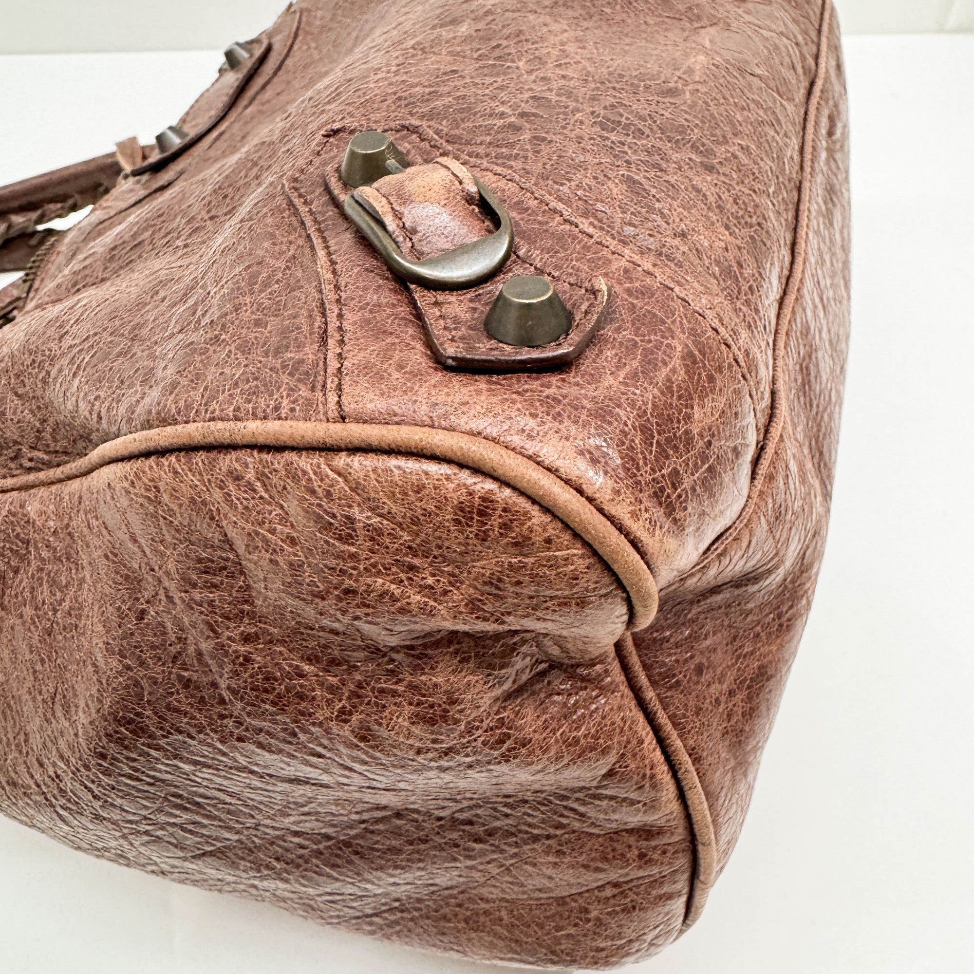 Velo Brown Leather Two Way Bag