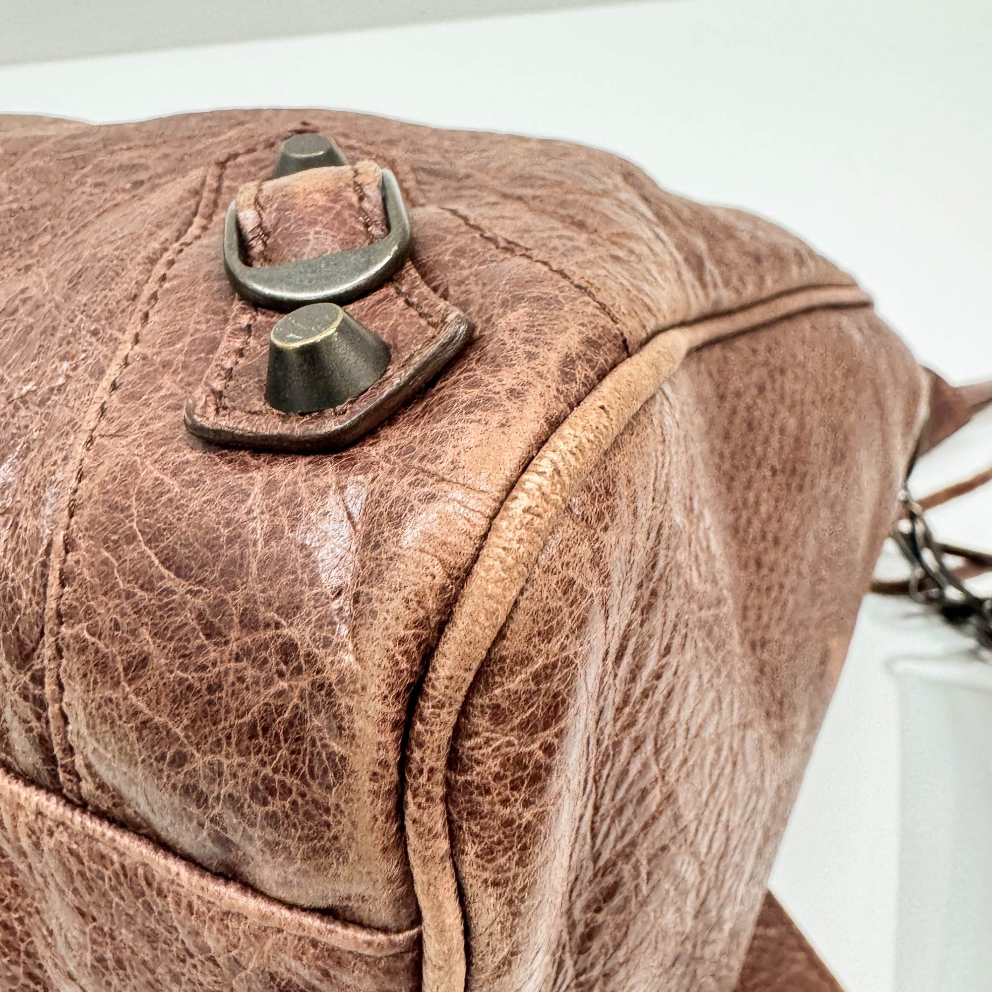 Velo Brown Leather Two Way Bag