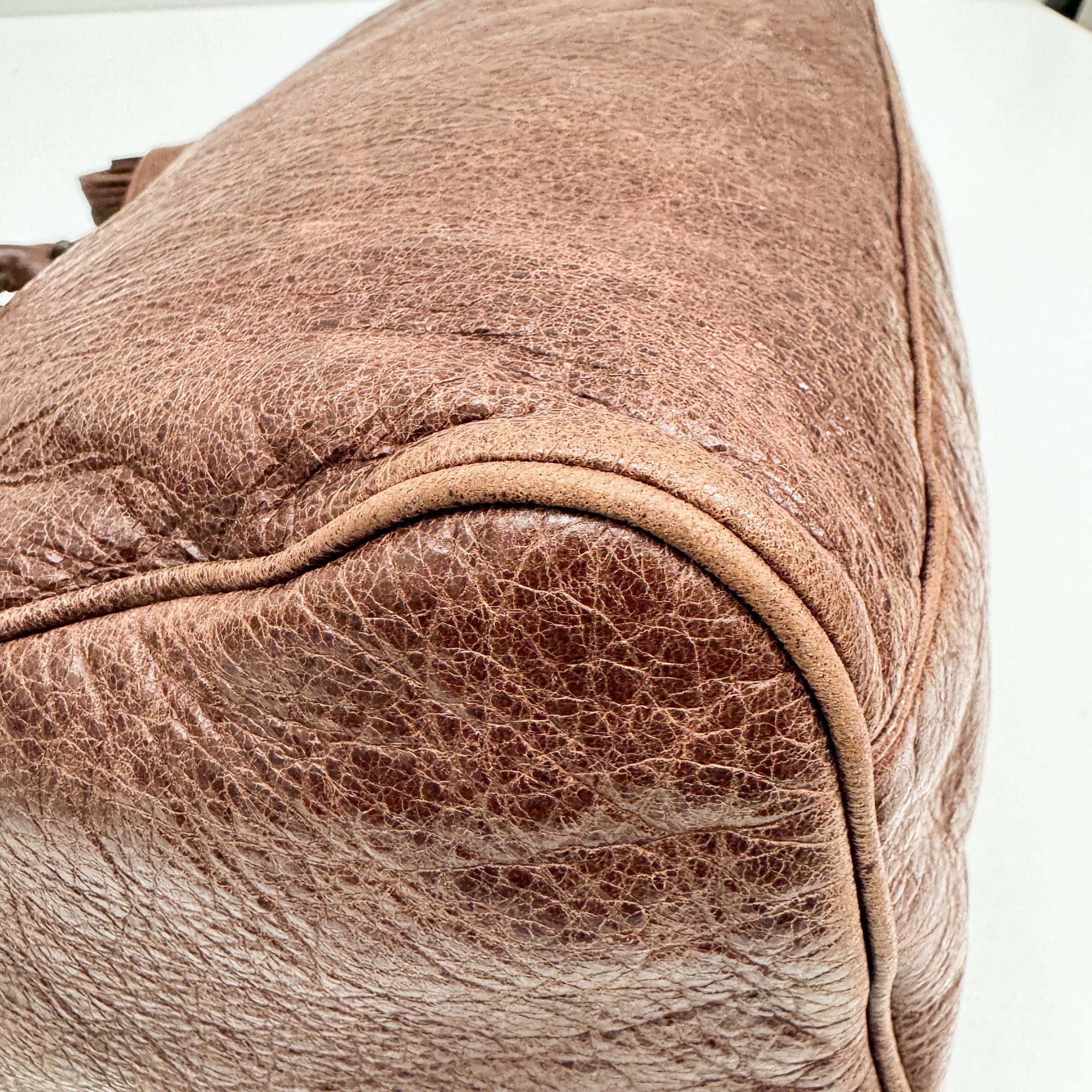 Velo Brown Leather Two Way Bag