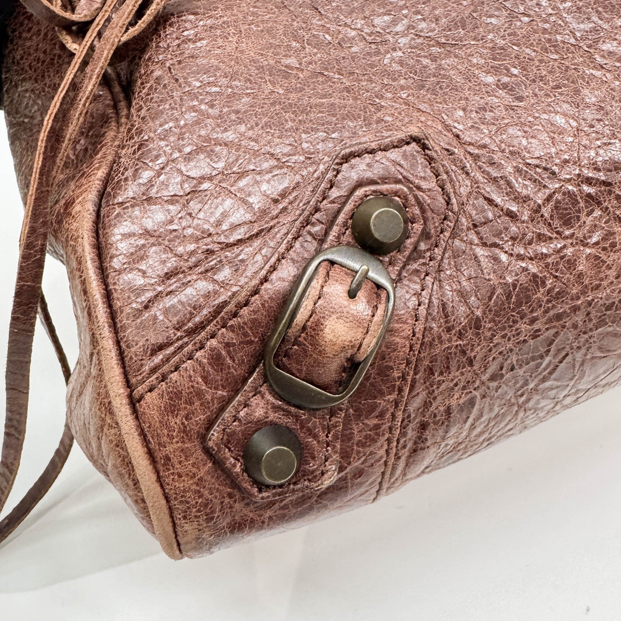 Velo Brown Leather Two Way Bag