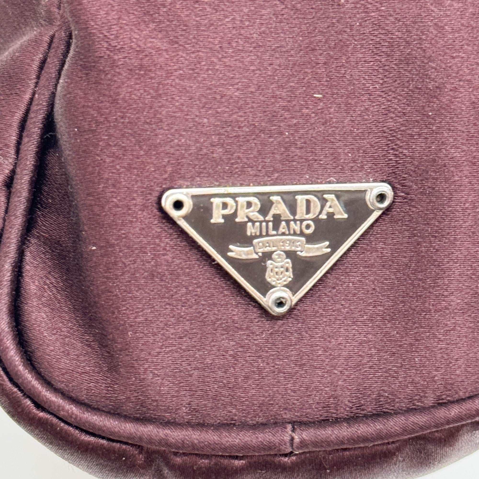 Bordeaux Satin Hand Bag