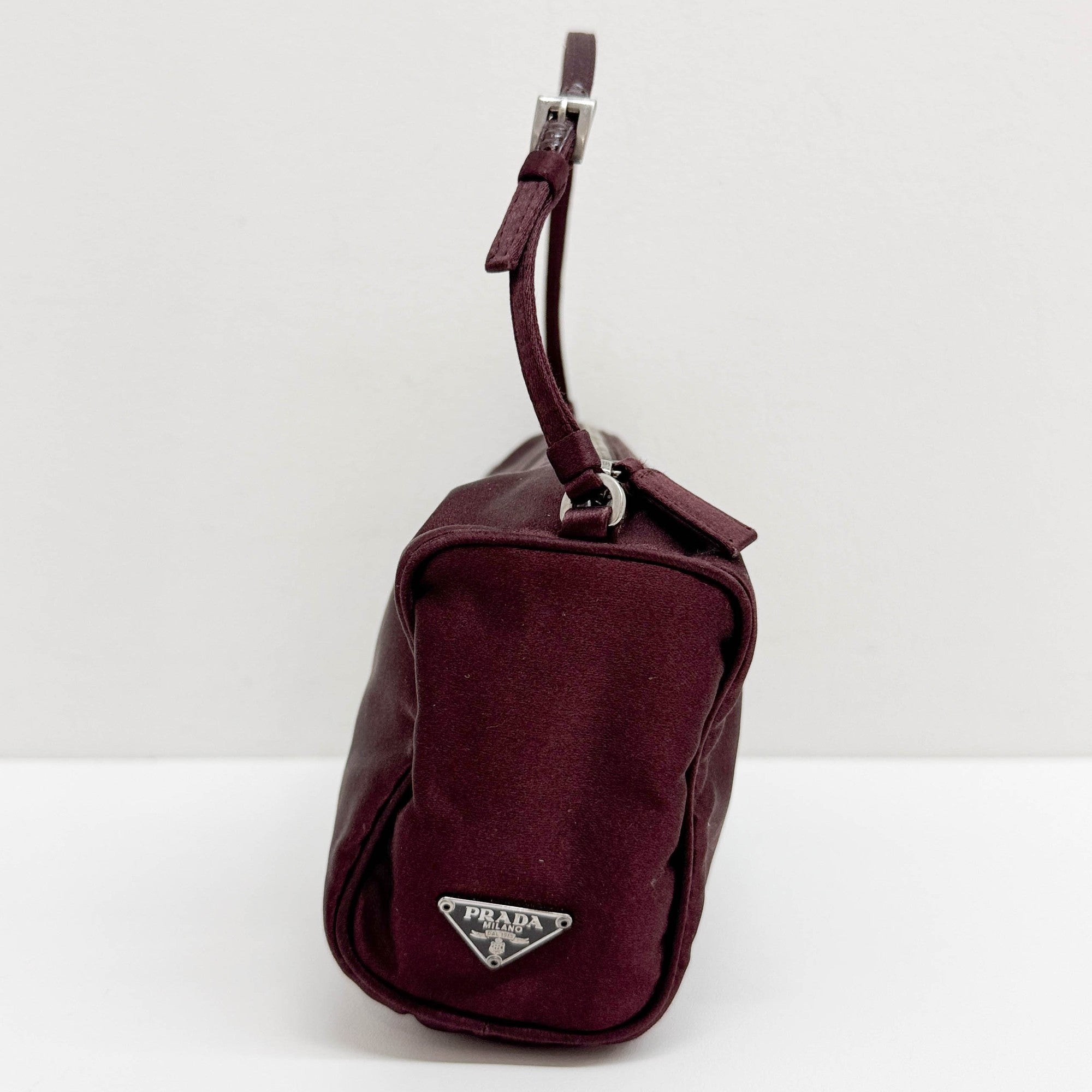 Bordeaux Satin Hand Bag