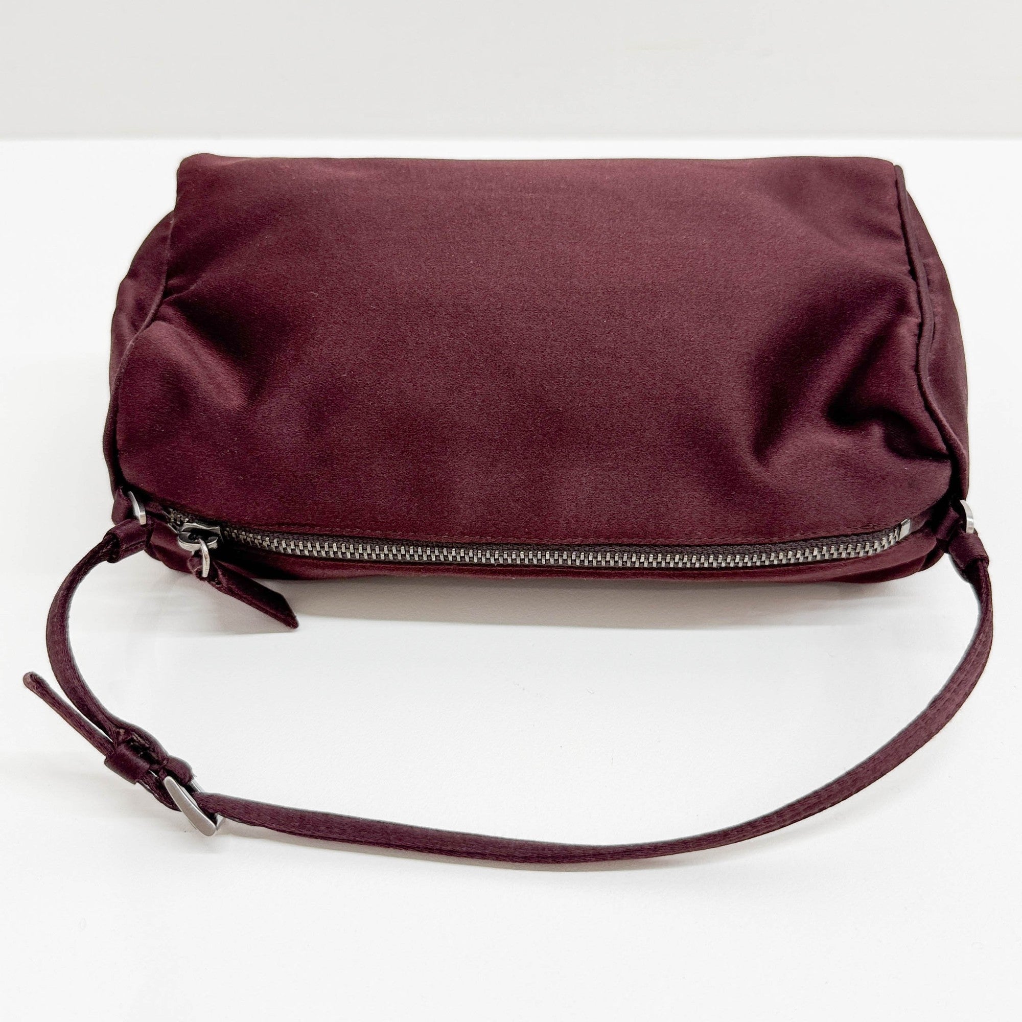 Bordeaux Satin Hand Bag