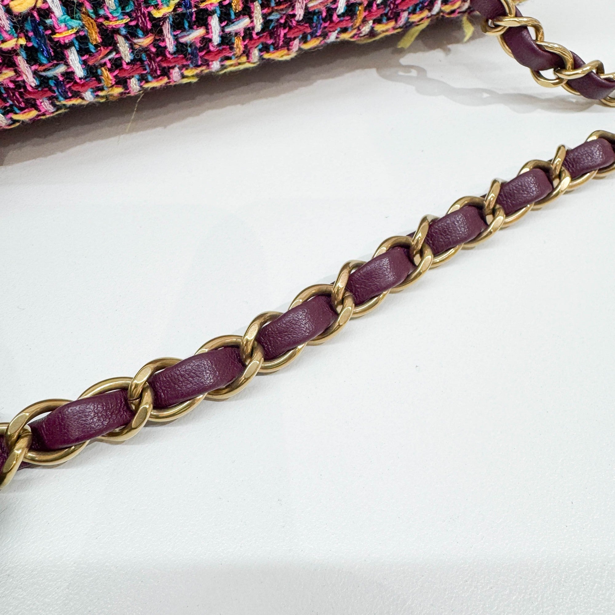 Mini Classic Flap Multicolor Tweed Shoulder Bag