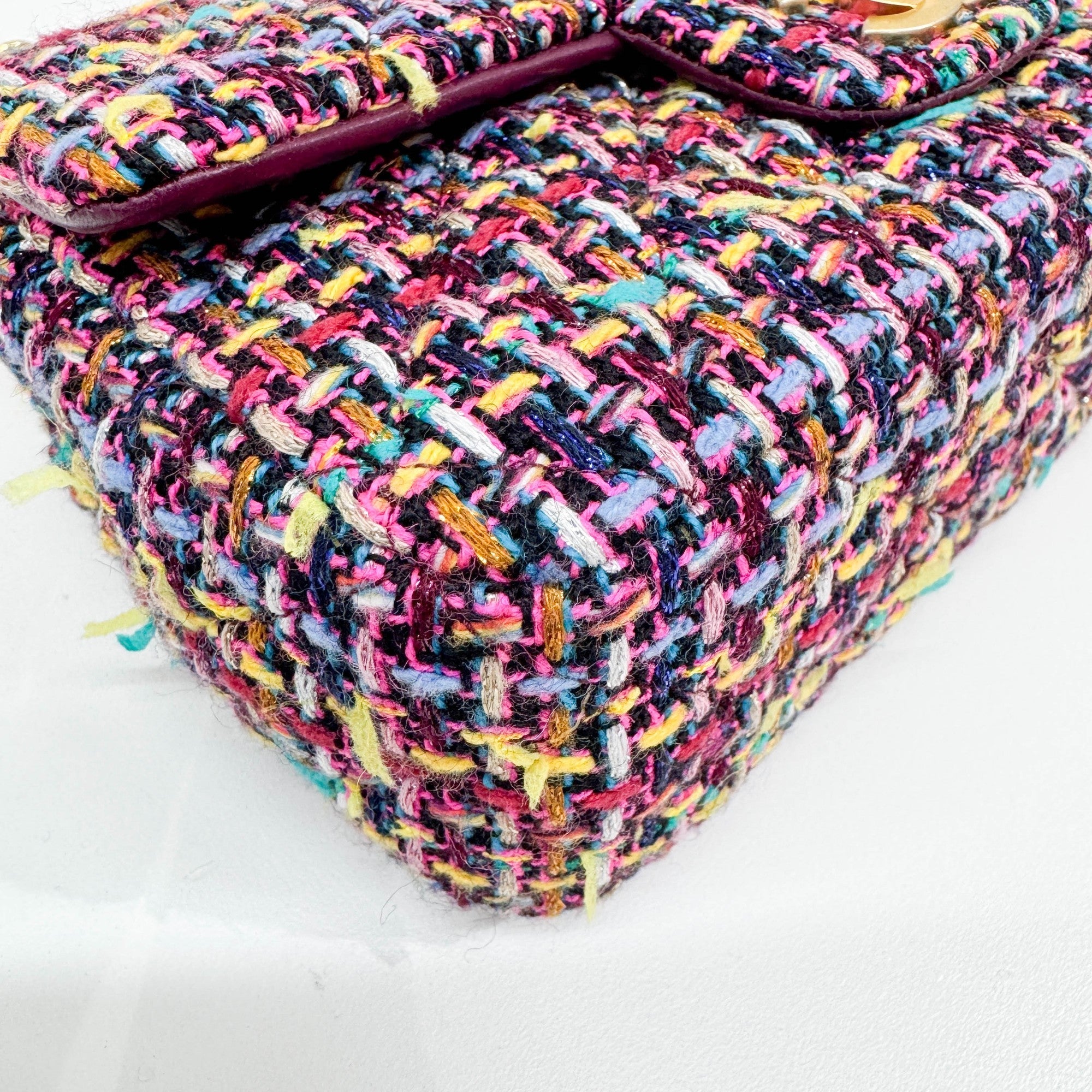 Mini Classic Flap Multicolor Tweed Shoulder Bag