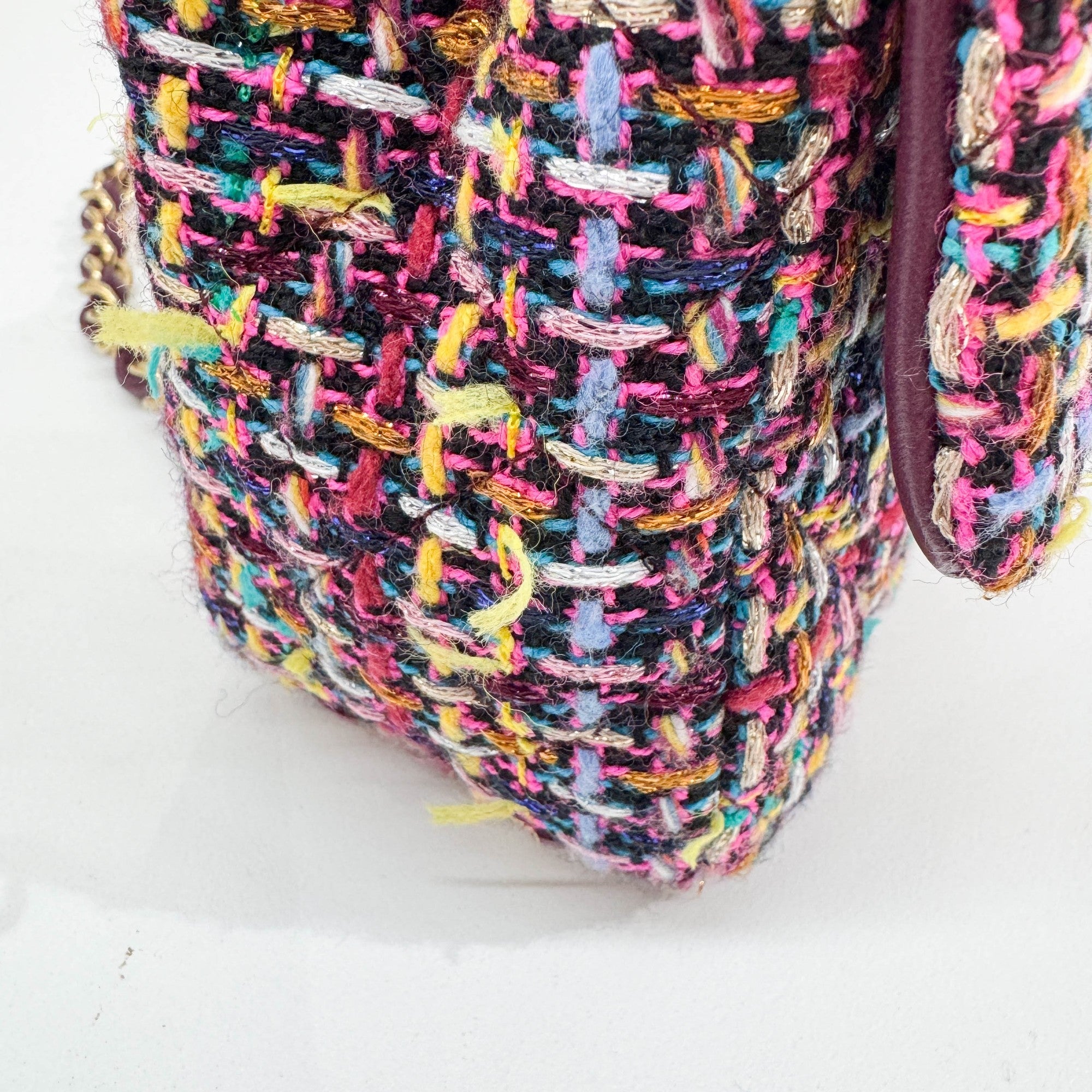 Mini Classic Flap Multicolor Tweed Shoulder Bag