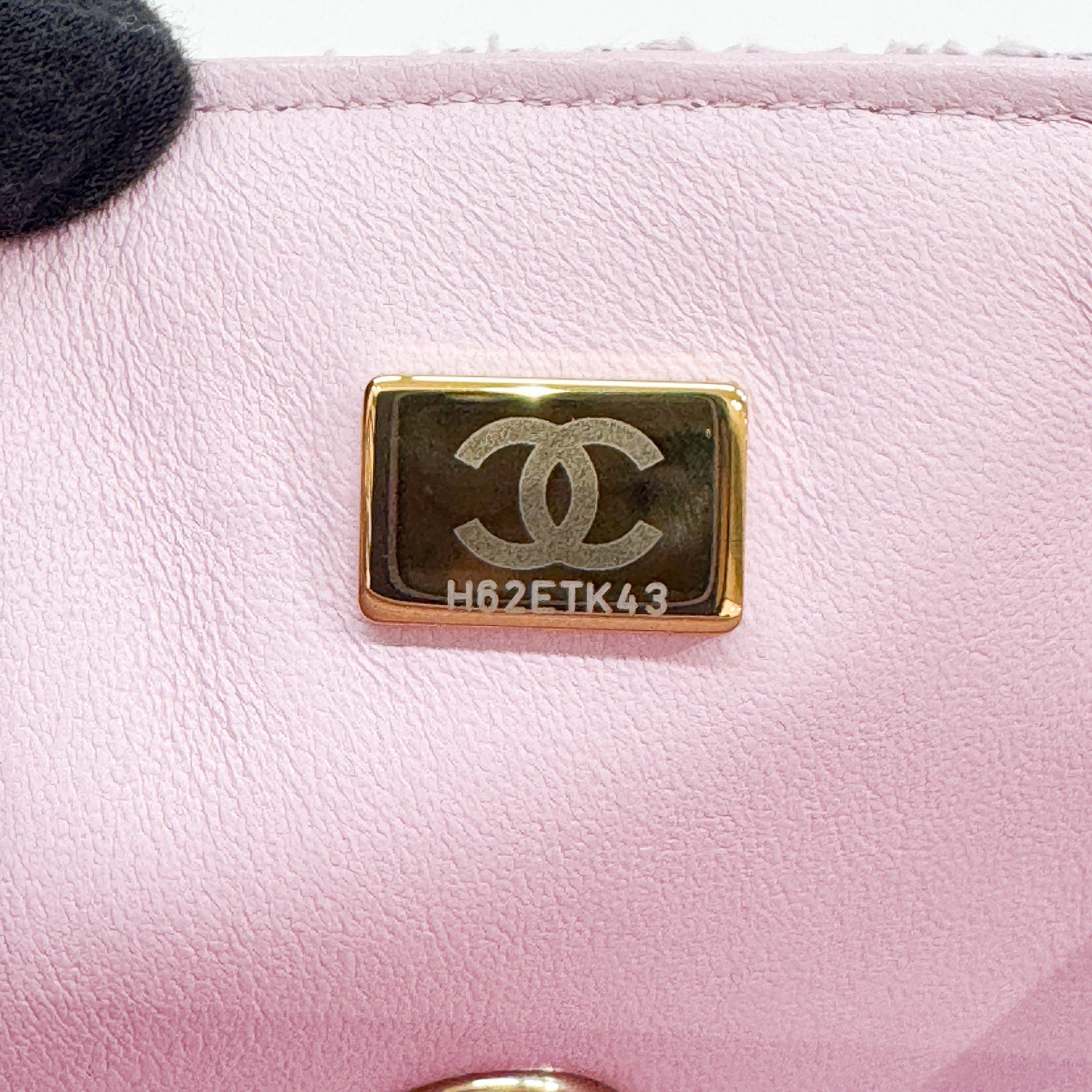 Mini Classic Flap Lavender Multicolor Tweed Shoulder Bag