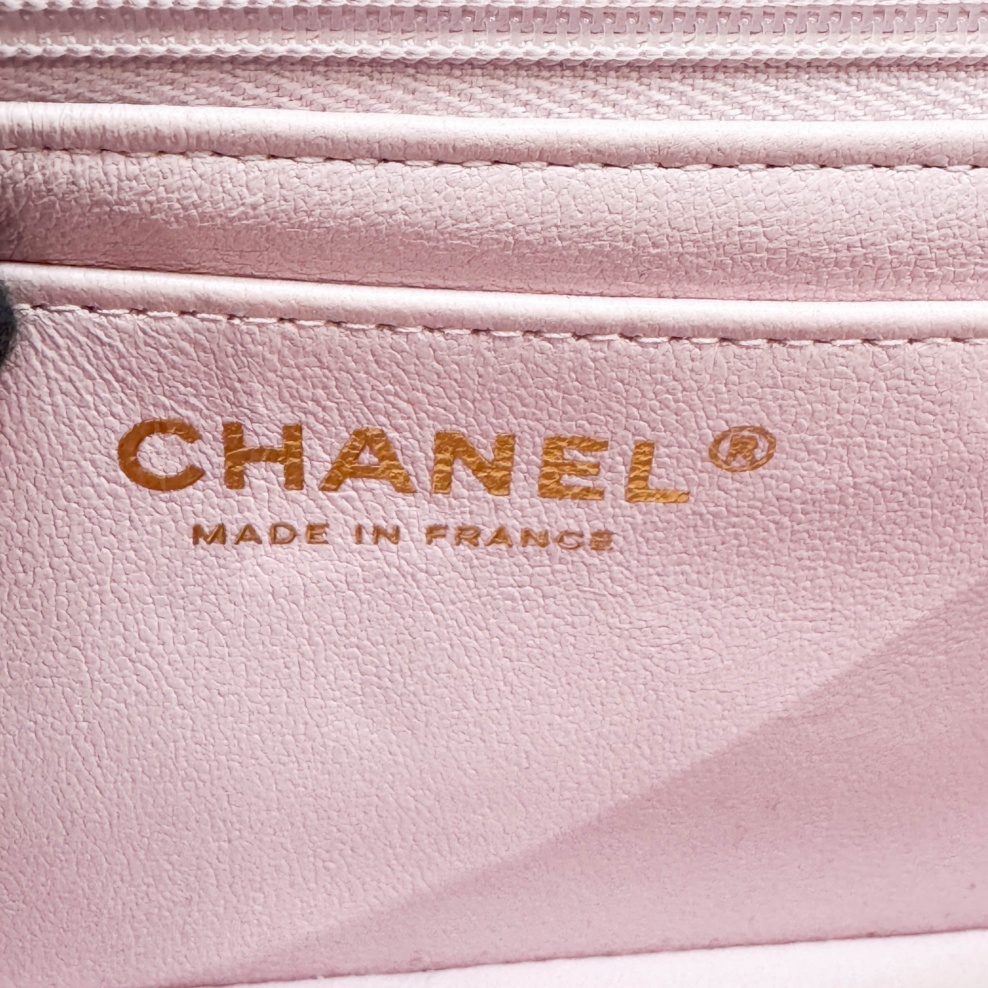 Mini Classic Flap Lavender Multicolor Tweed Shoulder Bag