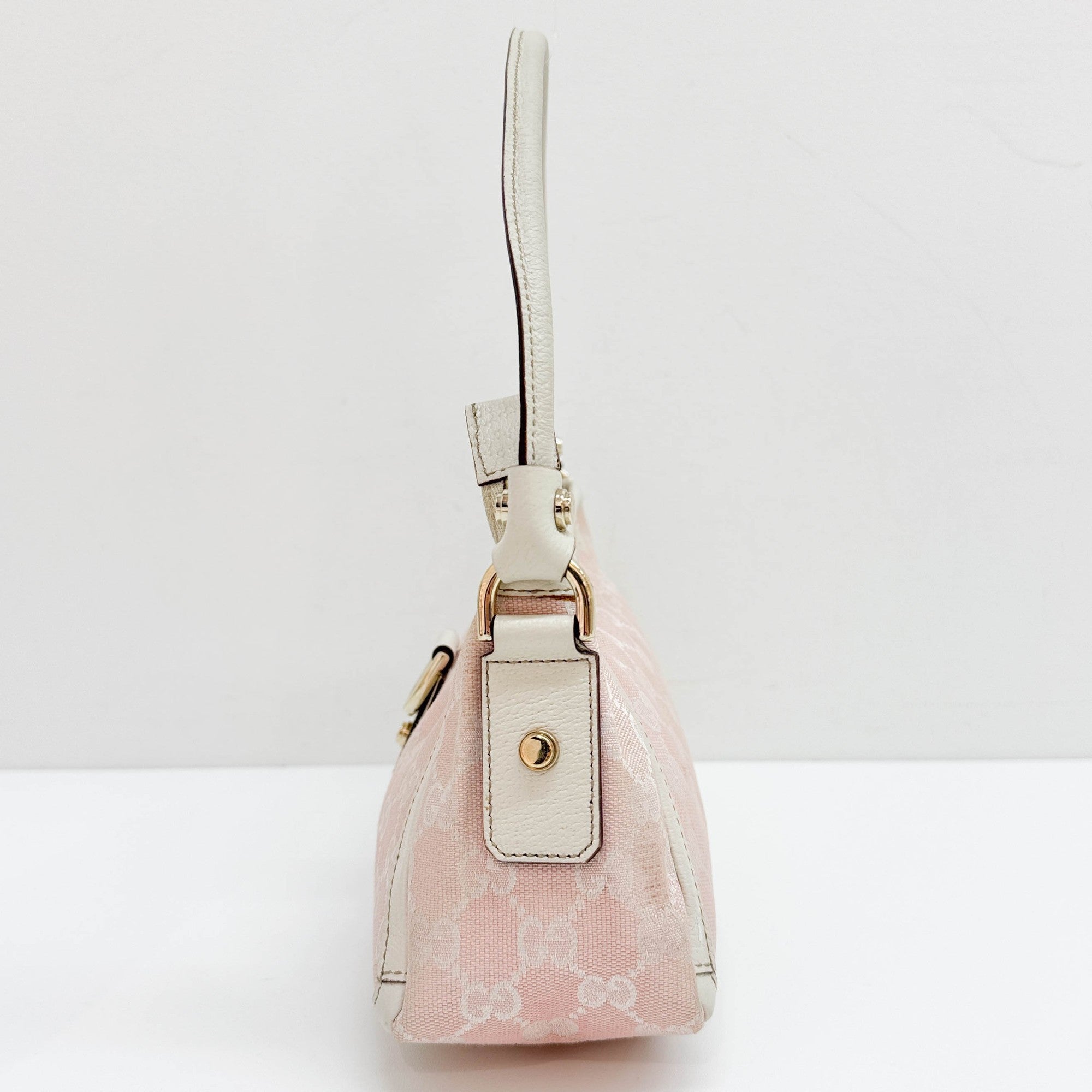 Abbey Pink GG Canvas Shoulder Bag