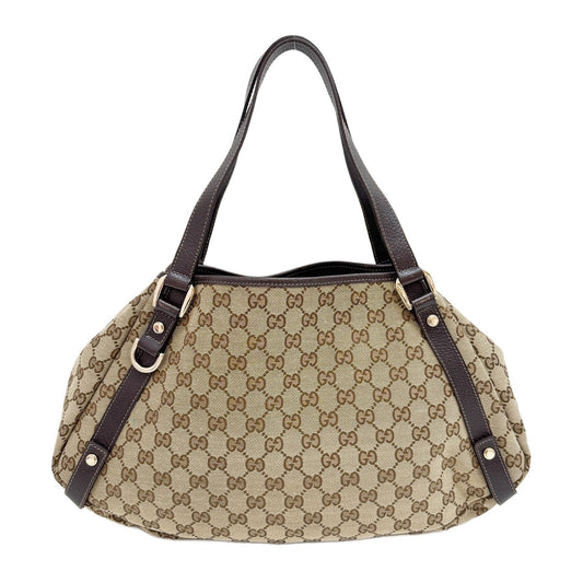 Abbey Brown GG Canvas Shoulder Bag