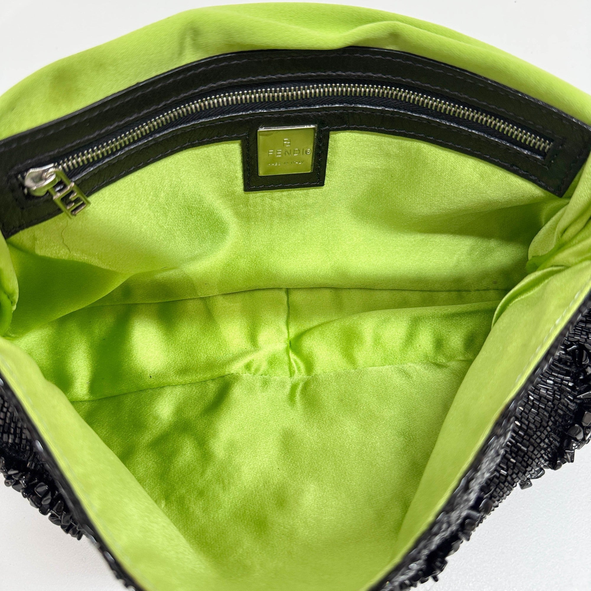 Baguette Black Beads Shoulder Bag