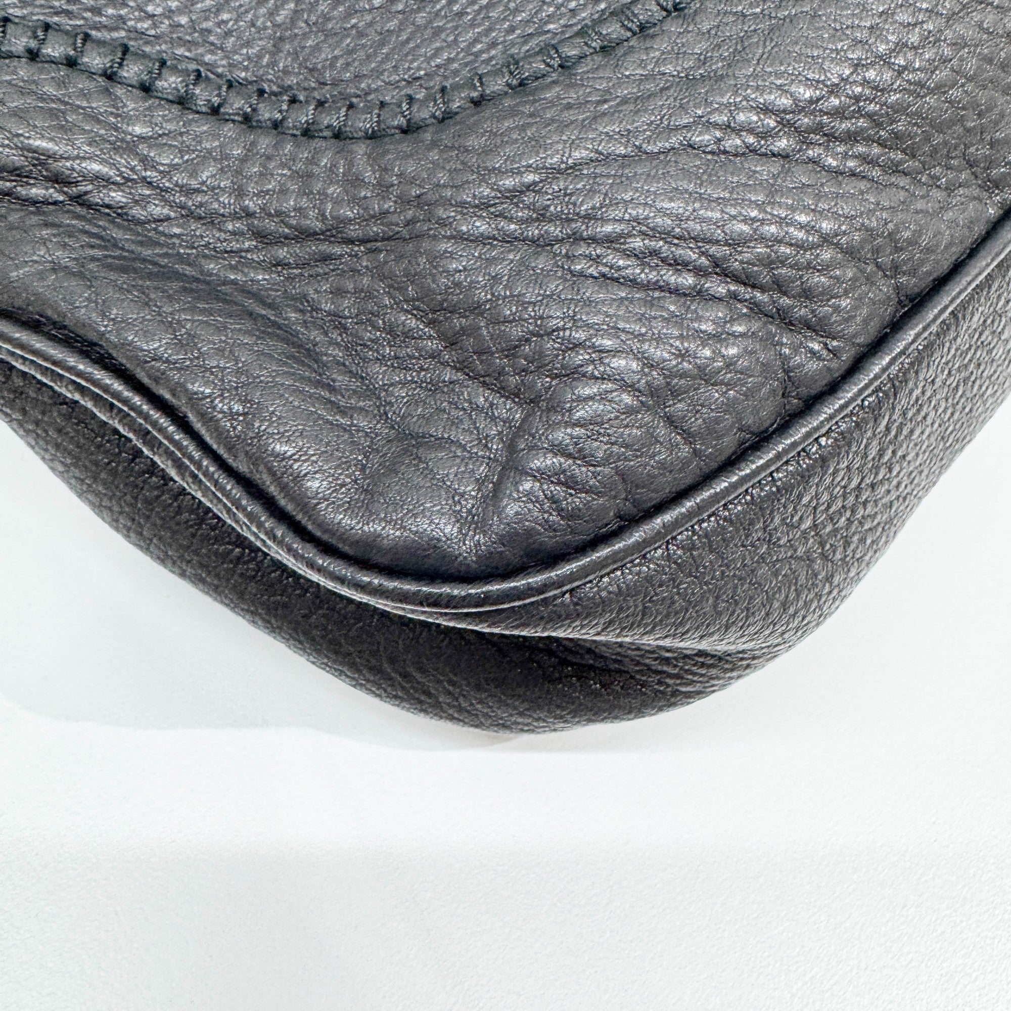 New Jackie Black Leather Two Way Bag